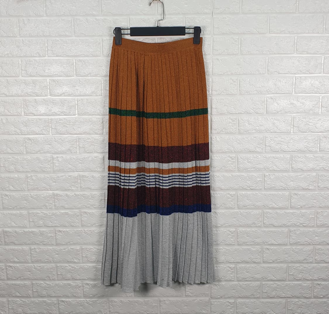 [28]쥬시쥬디 니트 플리츠 롱 스커트 상품이미지1