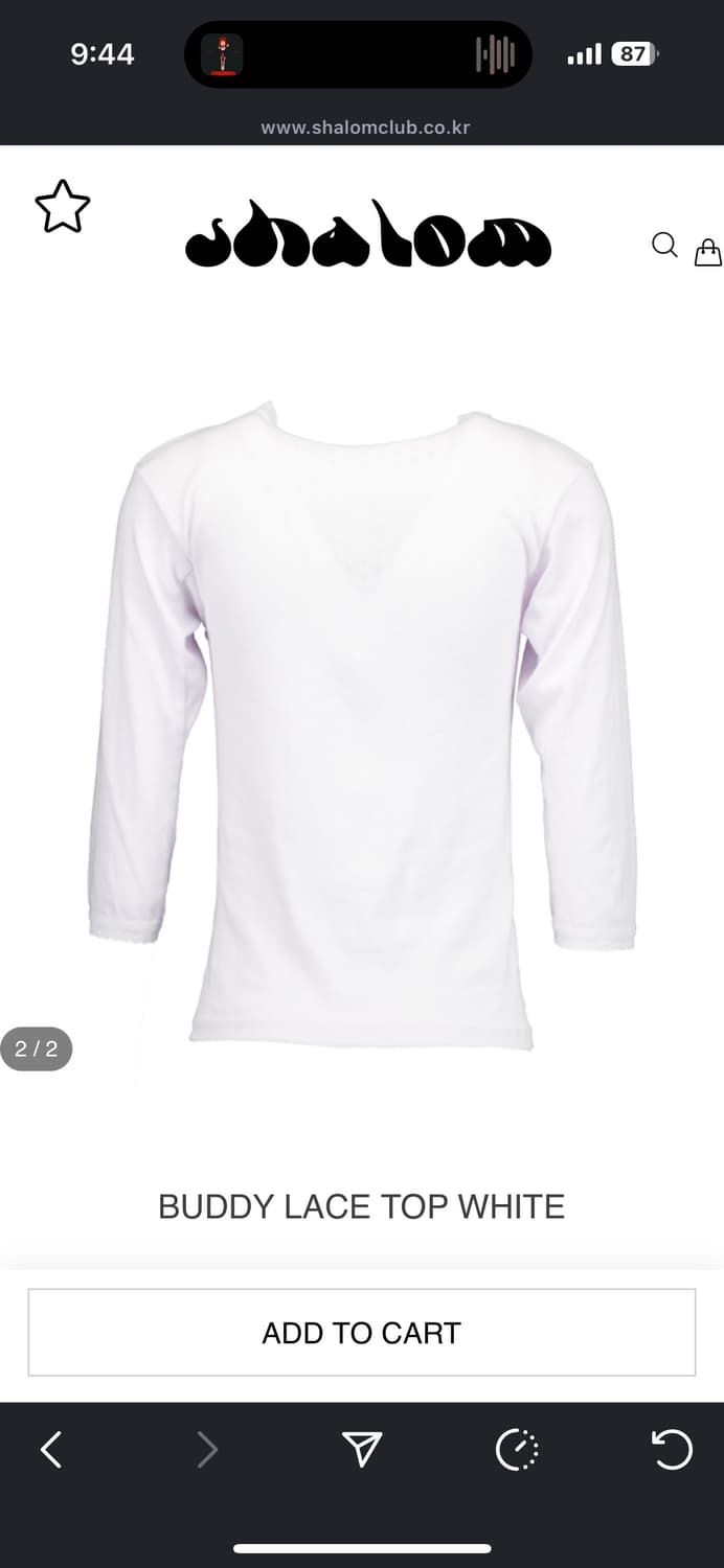 샬롬클럽 버디 레이스 탑 상품이미지2