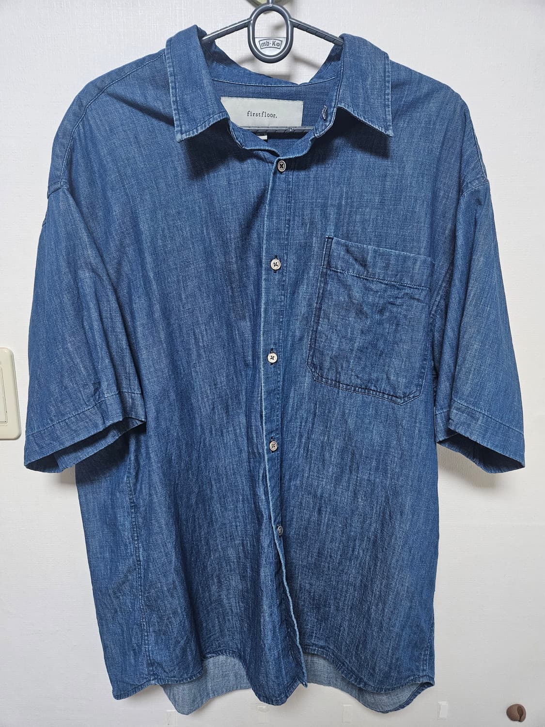 [48] 퍼스트플로어 데님 반팔셔츠 인디고 상품이미지1