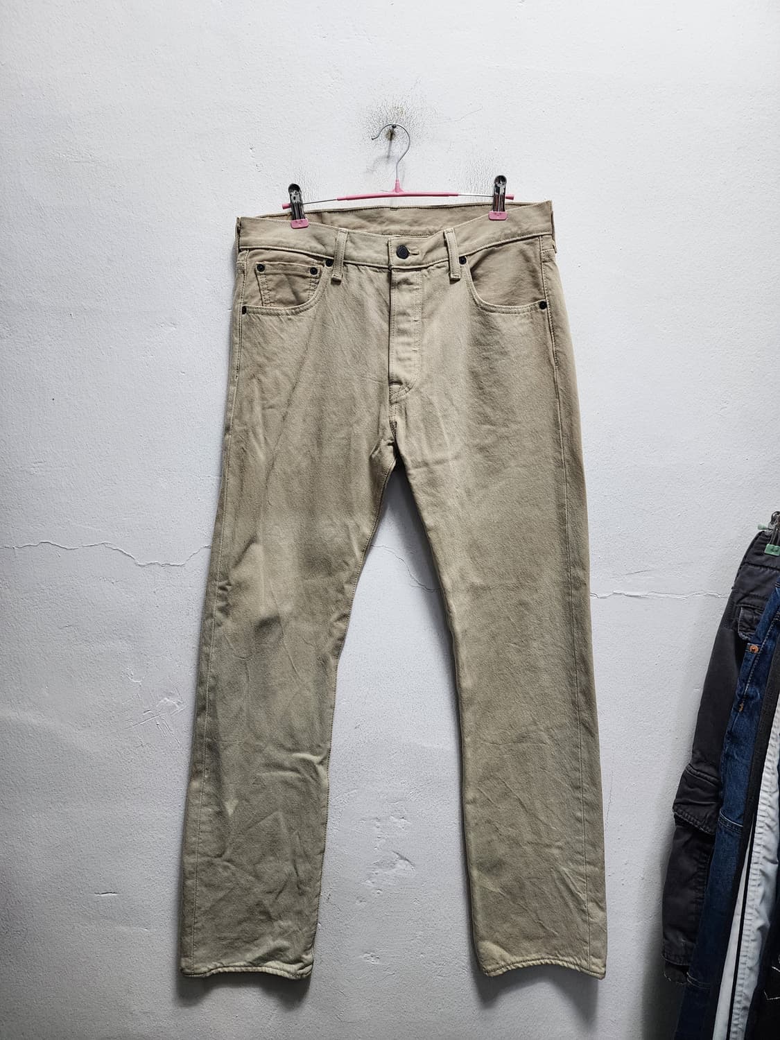 리바이스 501 베이지 빈티지 청바지 상품이미지2
