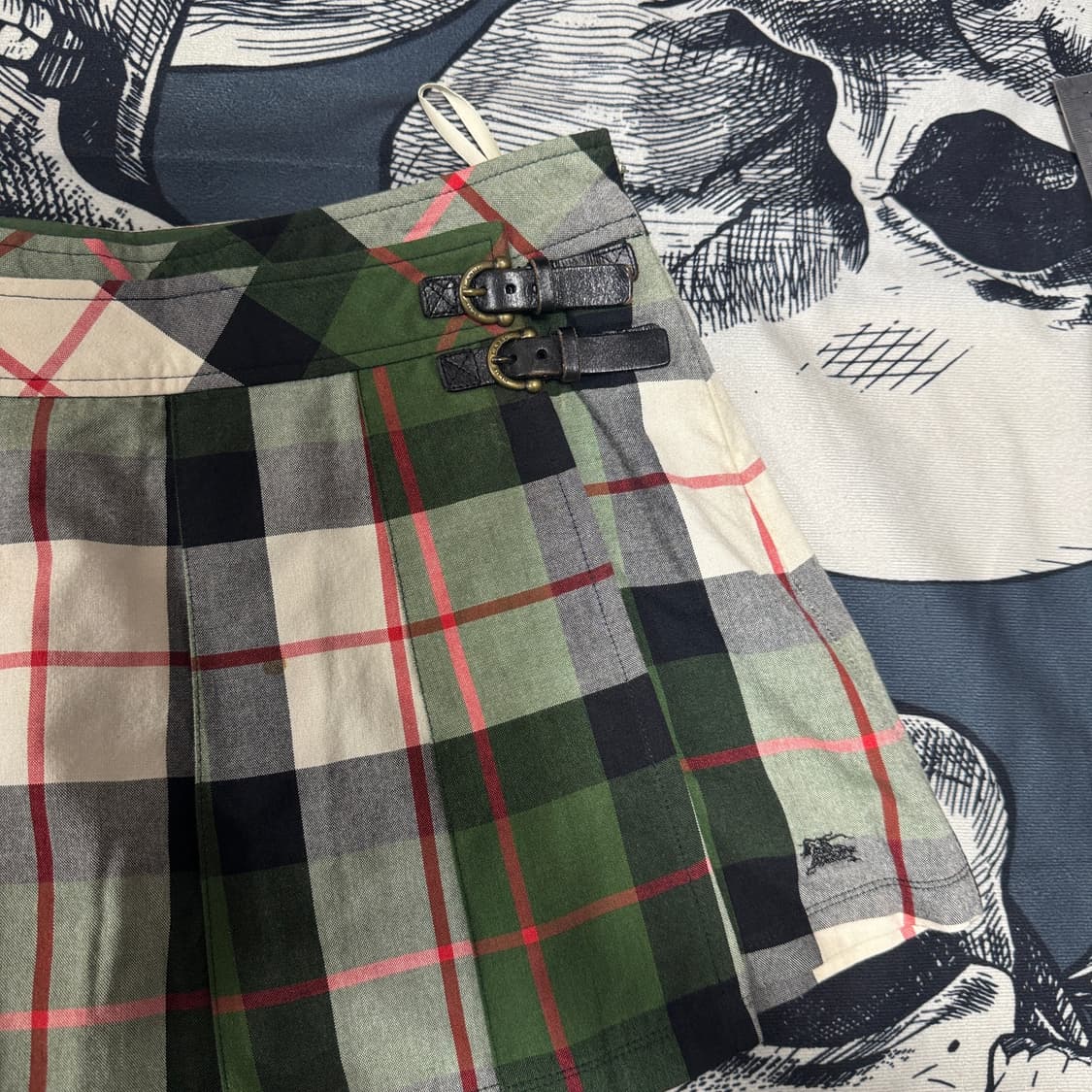 버버리 블루라벨  체크치마바지 38 사이즈 상품이미지2