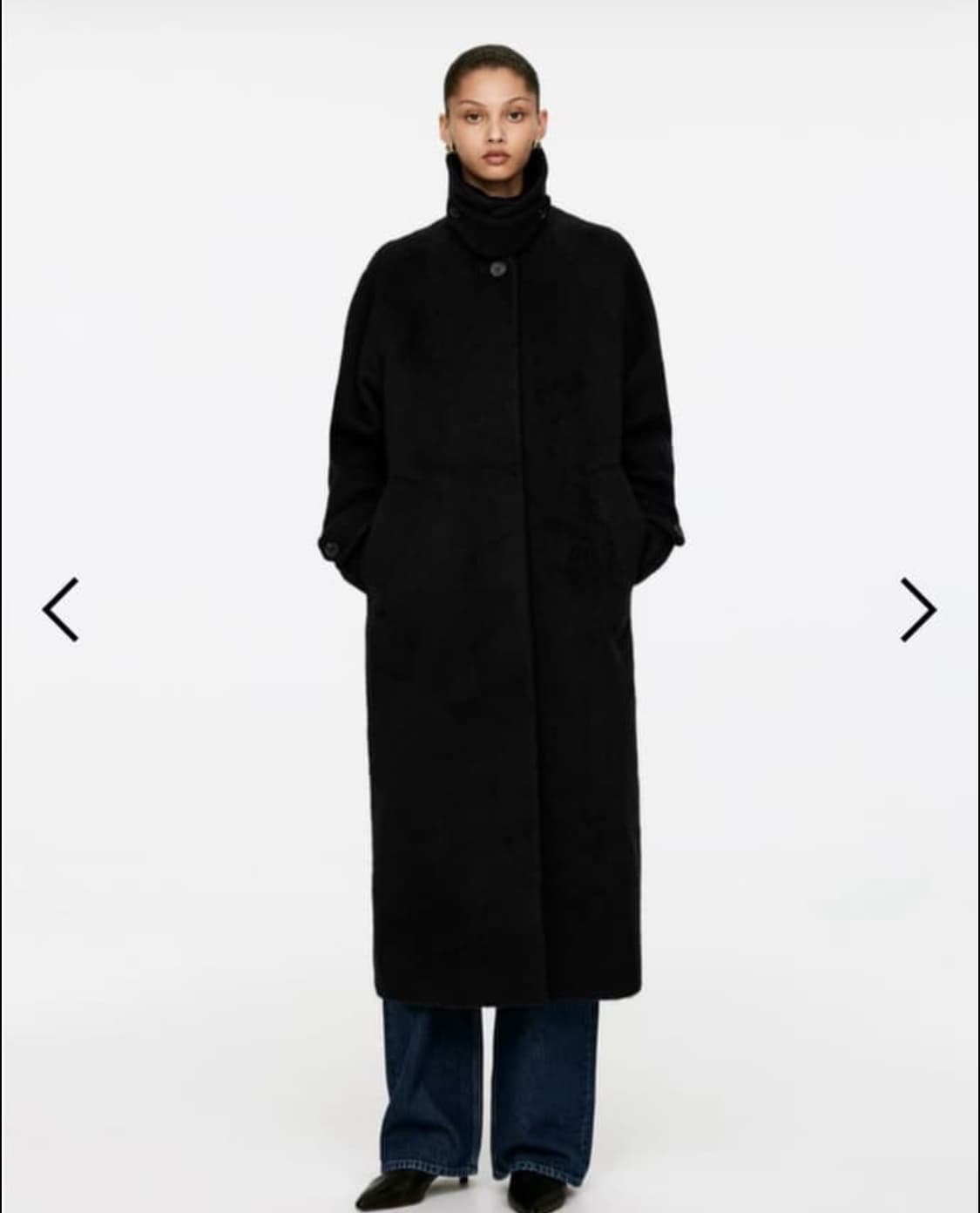 구해요)아르켓 오버사이즈 울 코트 32/34 상품이미지1