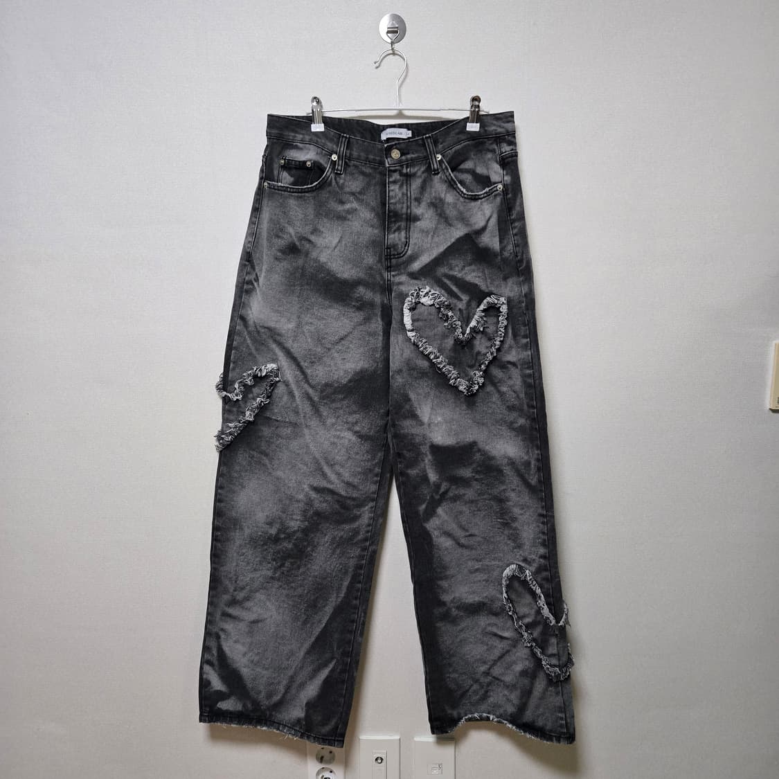 언유즈드 랩 하트로고 데님팬츠 / 남성 팬츠 상품이미지3