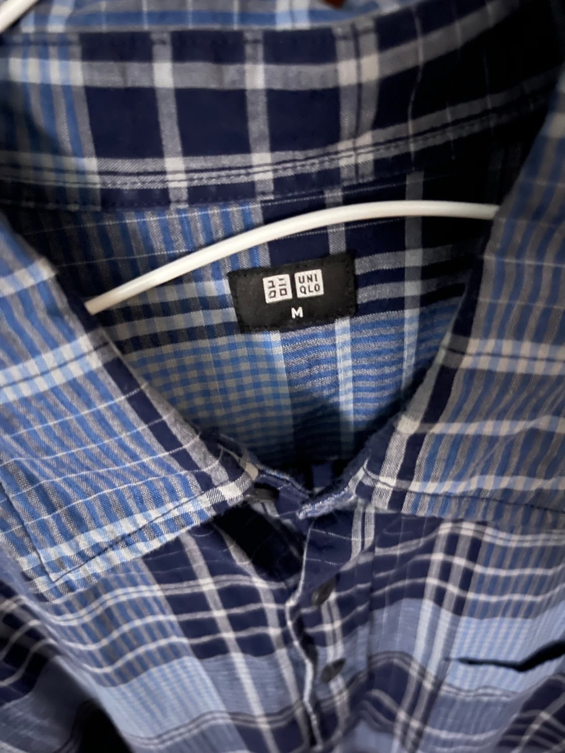 유니클로 체크 반팔셔츠  상품이미지2