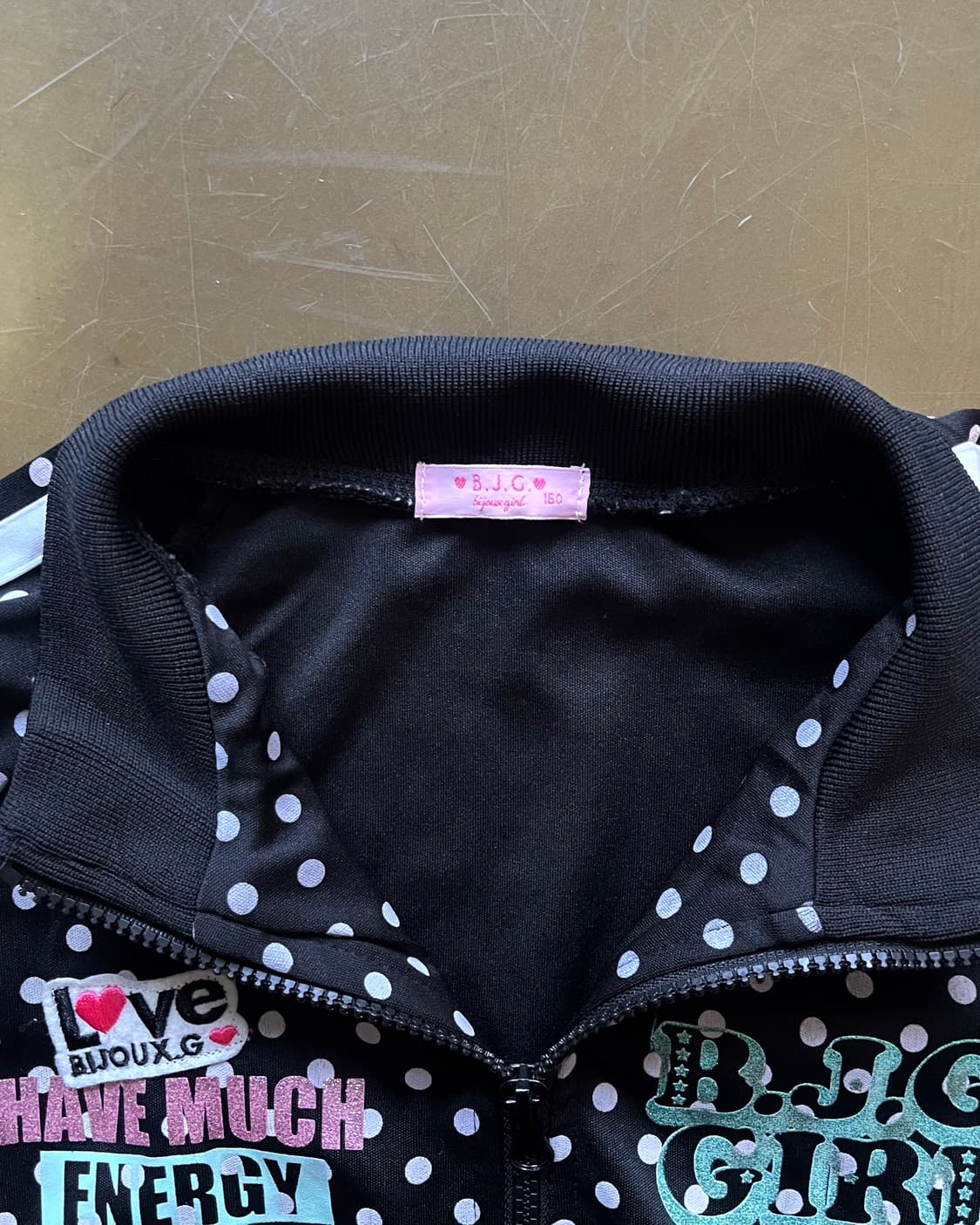 1990s ♥B.J.G♥ Japan Dot Track Top 상품이미지6