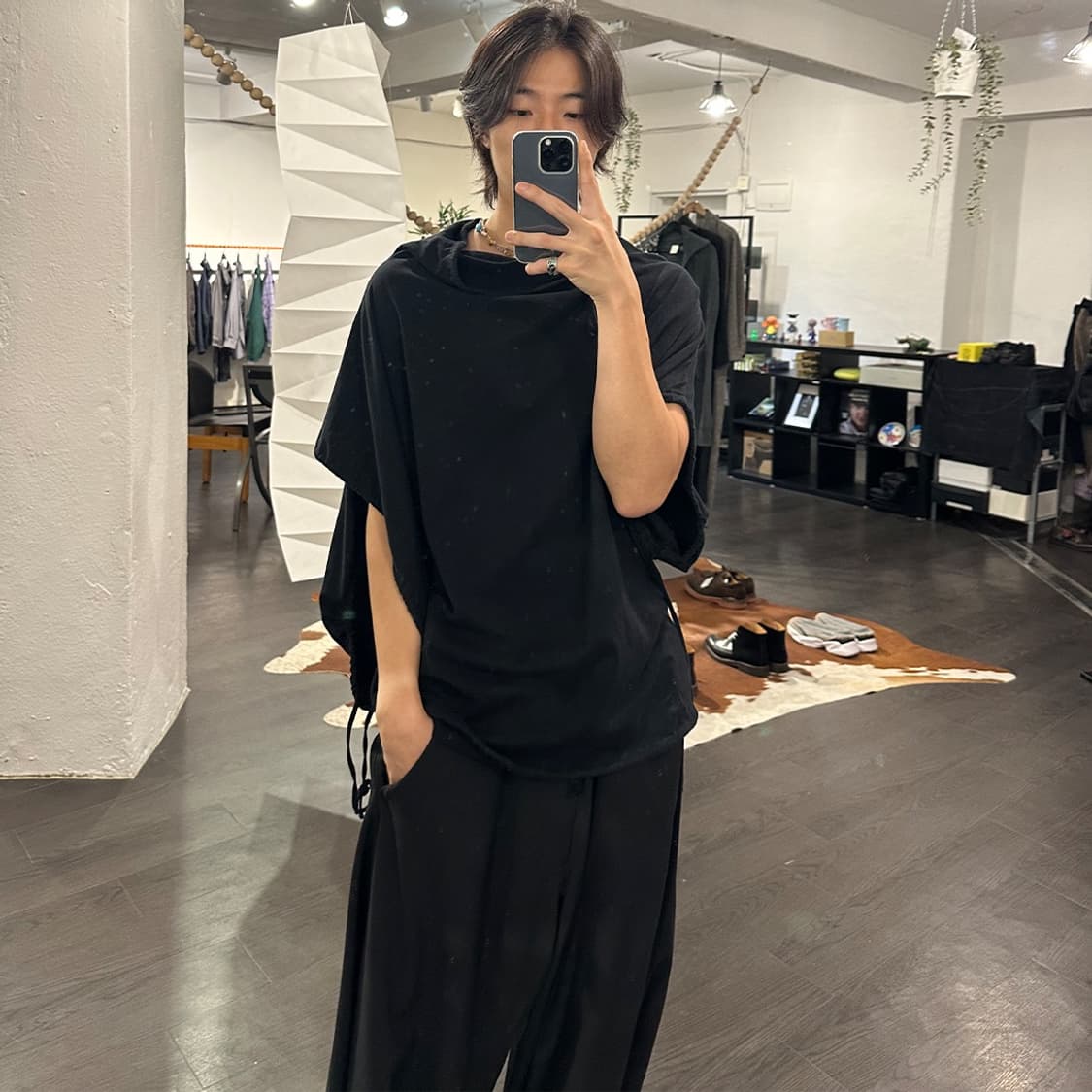 요지야마모토 아방가르드 반팔 셔츠 상품이미지4
