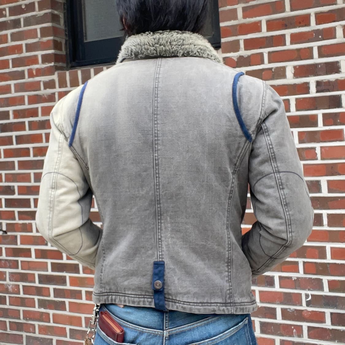 빈티지 y2k 그레이 쉐르파 자켓  상품이미지2