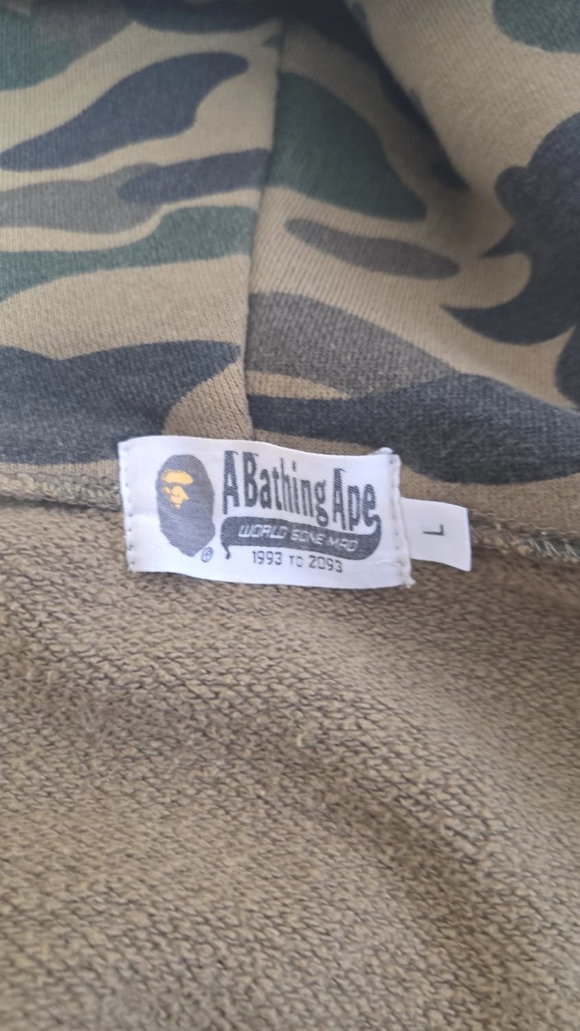 베이프 후드집업 녹계 L 상품이미지5