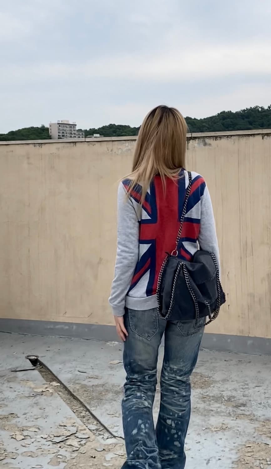 UK Back Print Cardigan 상품이미지1