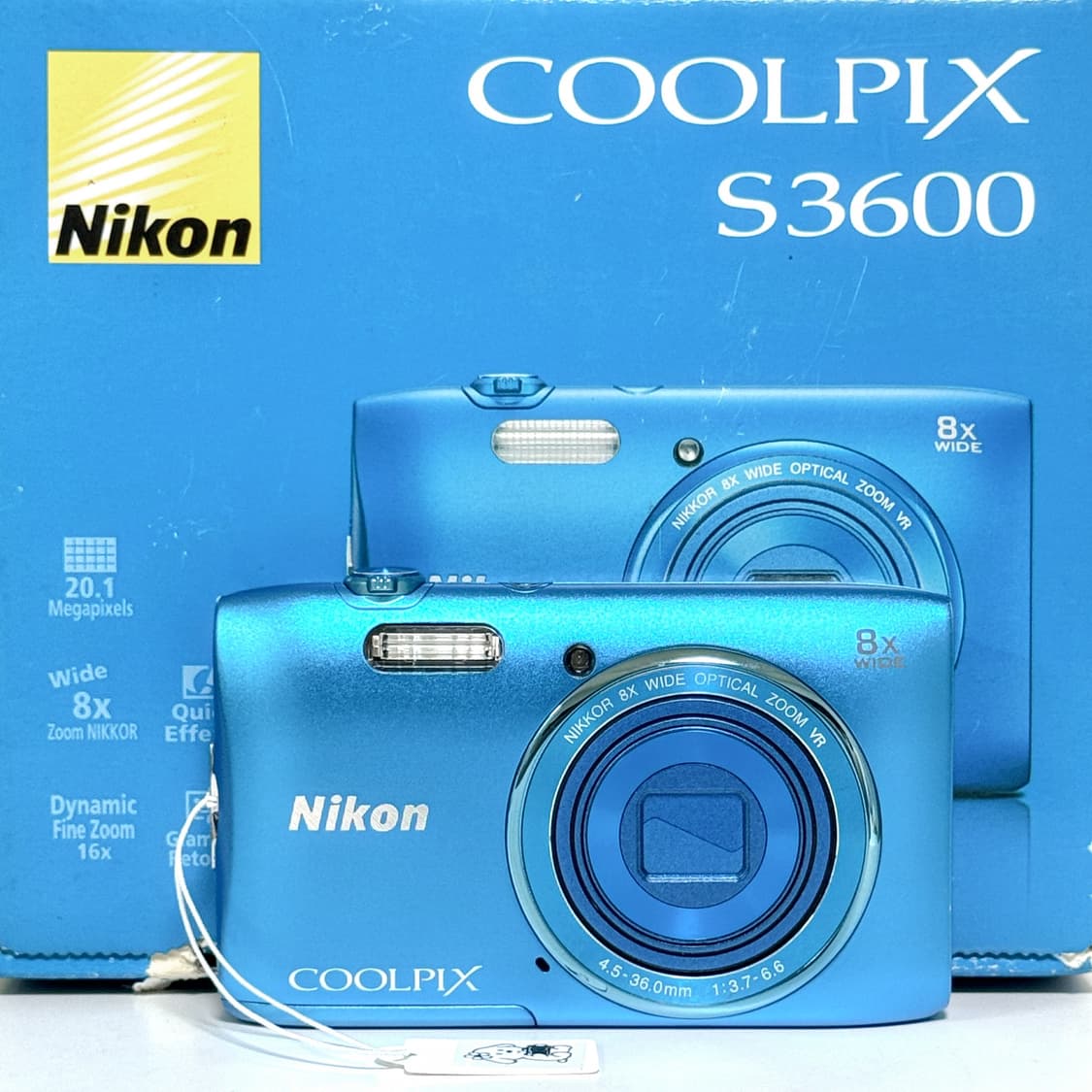 니콘 쿨픽스 S3600 스카이블루 빈티지디카 상품이미지2