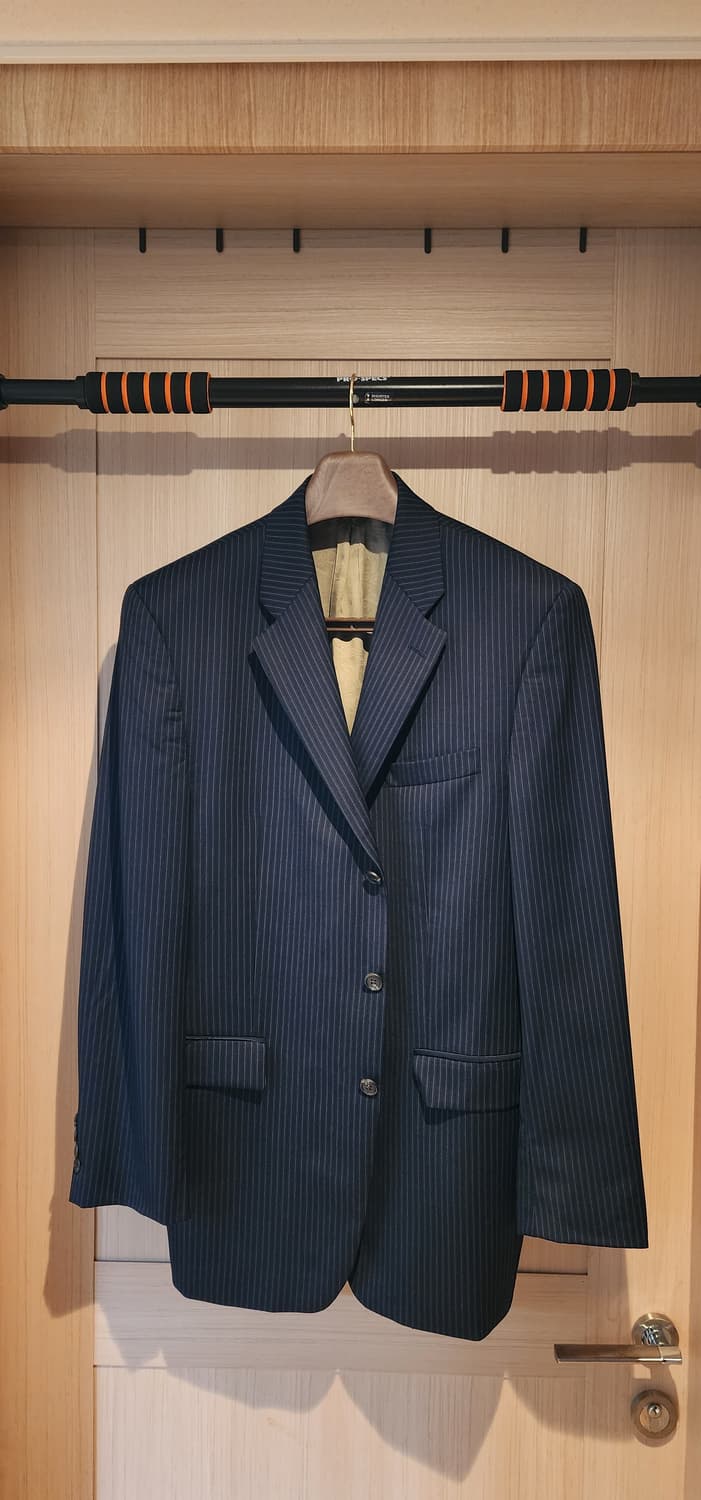 (간절기용)랄프by랄프로렌 네이비 스트라이프 울자켓 2XL 상품이미지1