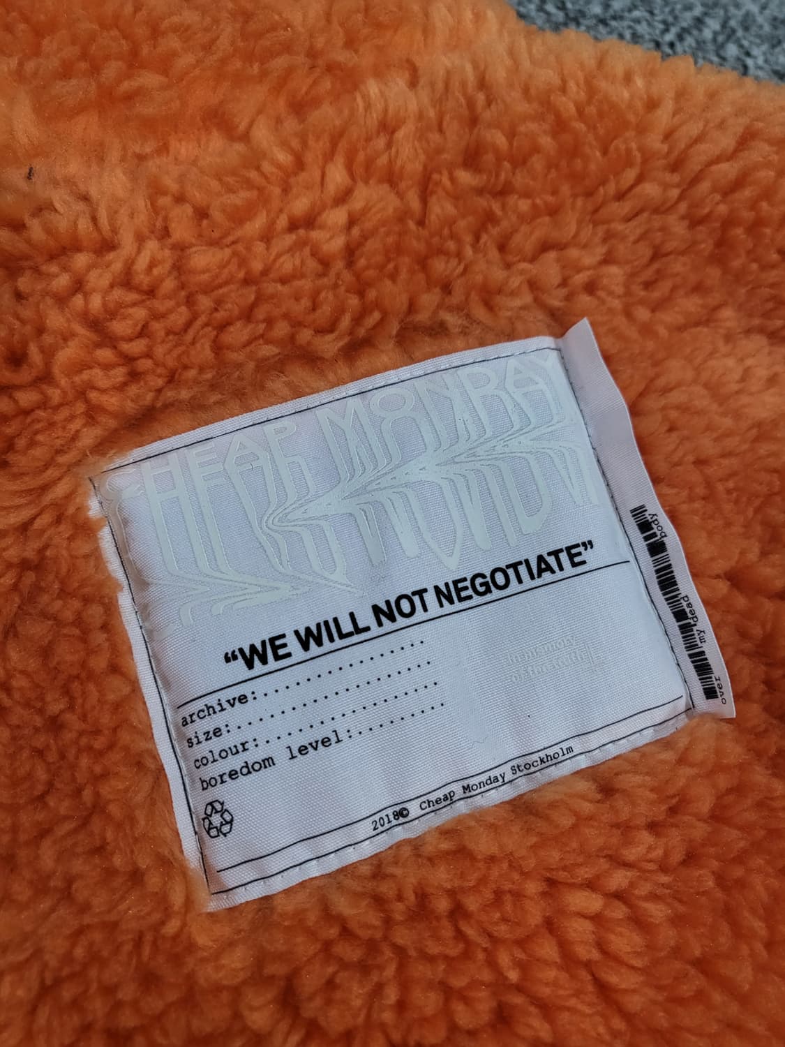 주황 컬러 퍼 자켓(Cheap Monday)-유아동용 상품이미지7