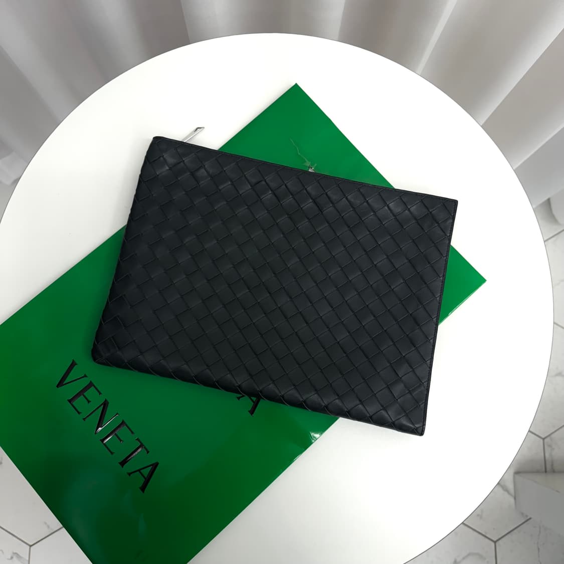 [정품] 보테가베네타 인트레치아토 투톤 클러치 상품이미지1