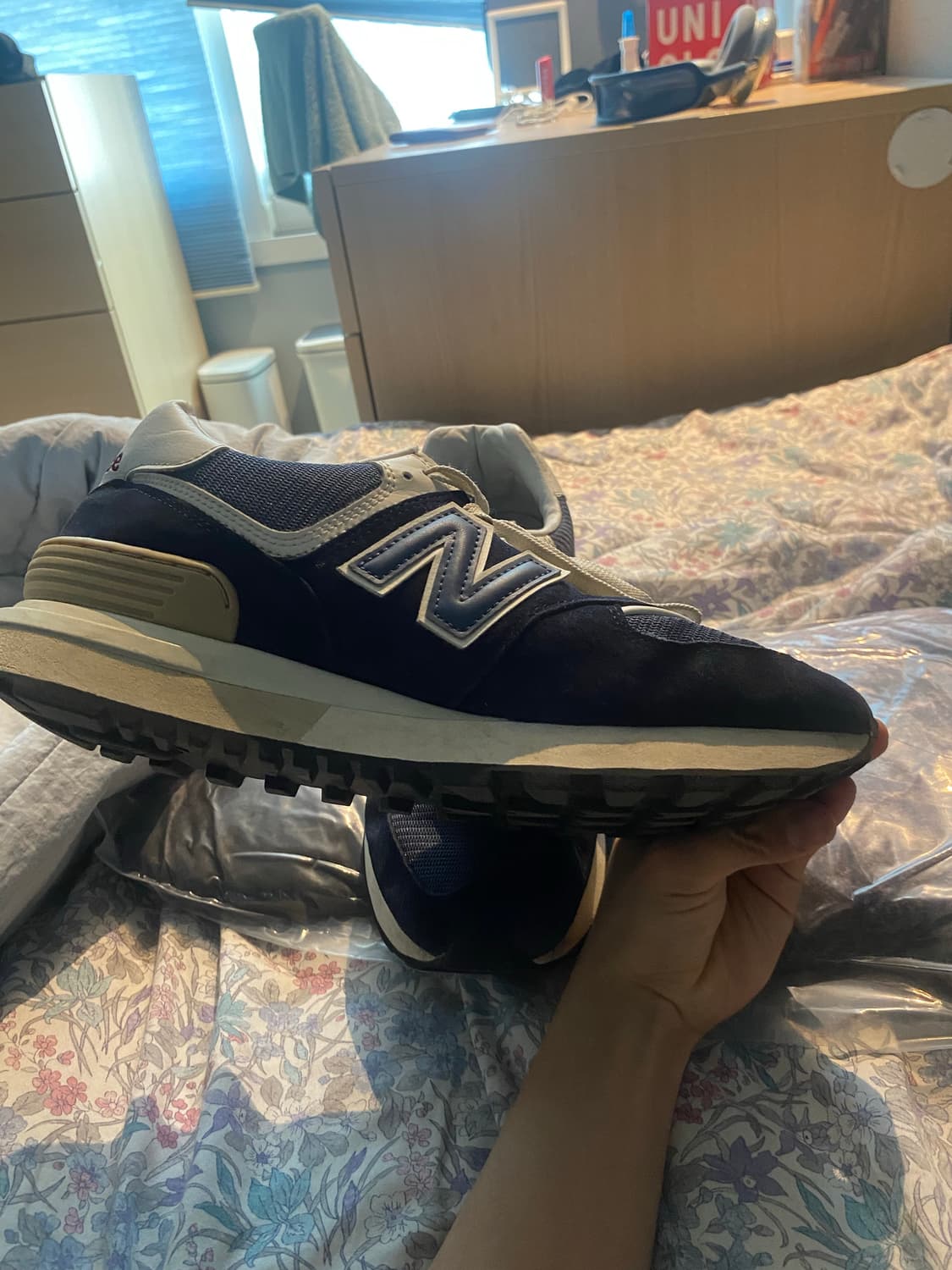 뉴발란스 574 레거시 네이비 급처 상품이미지3