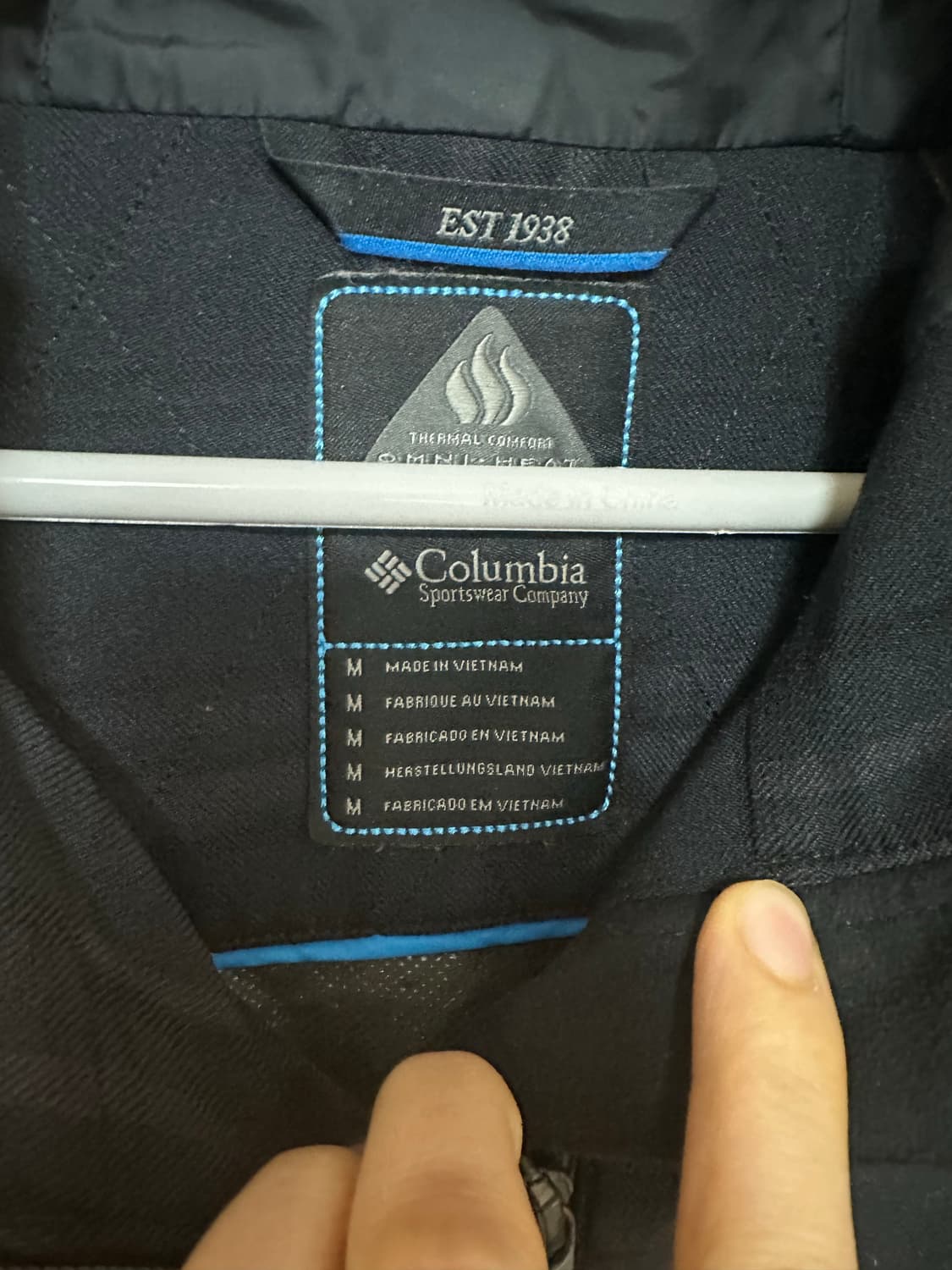 콜롬비아 올드스쿨 옴니히트 체크 후드 자켓 -95사이즈 상품이미지9