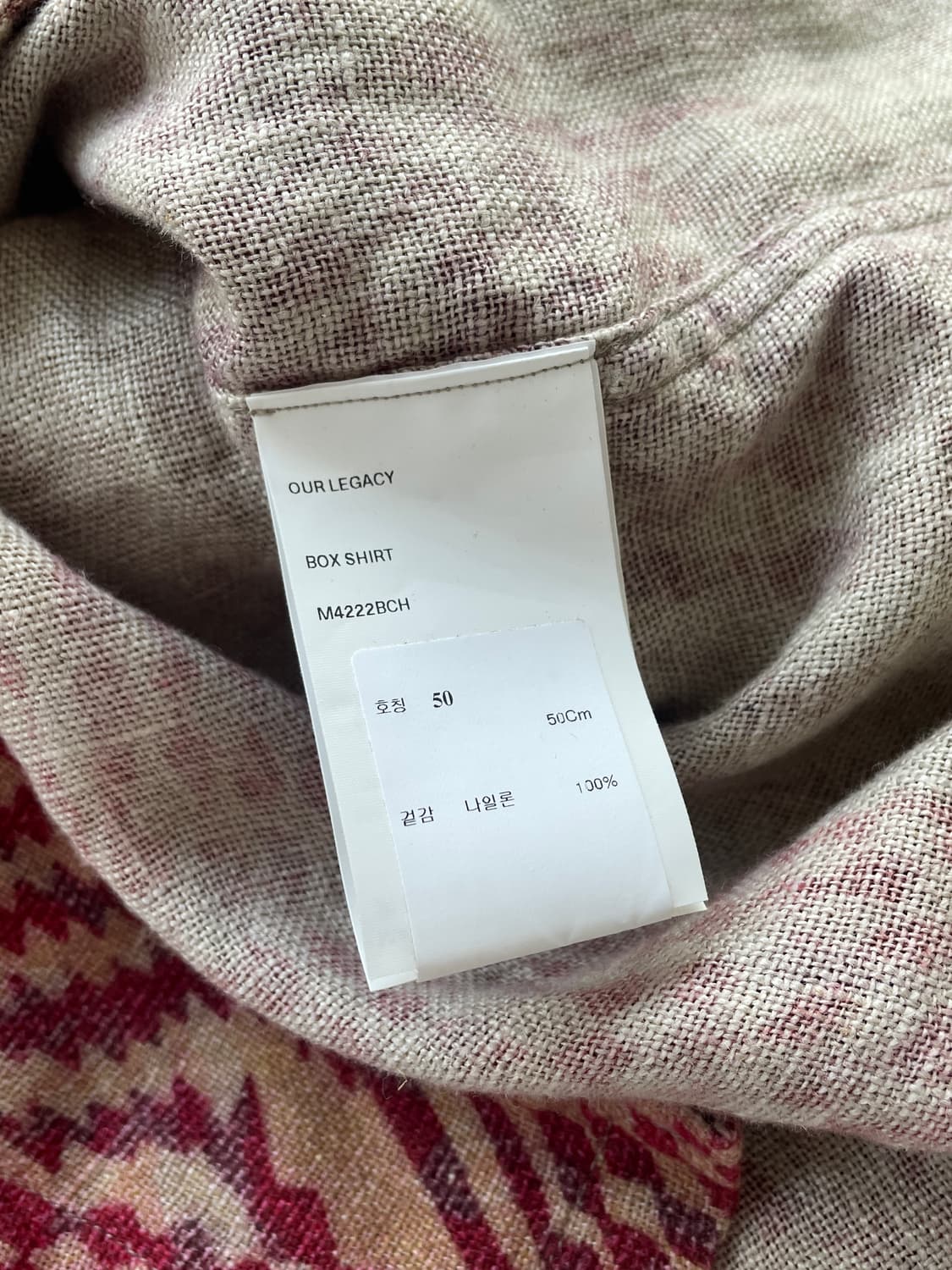 아워레가시 박스 셔츠 타탄 힙노시스 프린트 상품이미지4