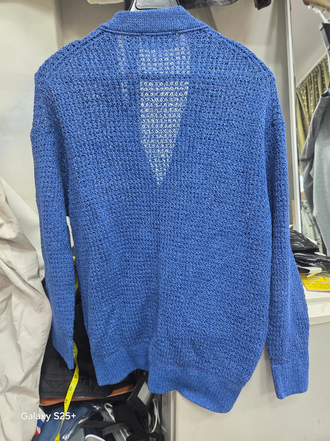 터임   니트  불루   가디건 상품이미지4
