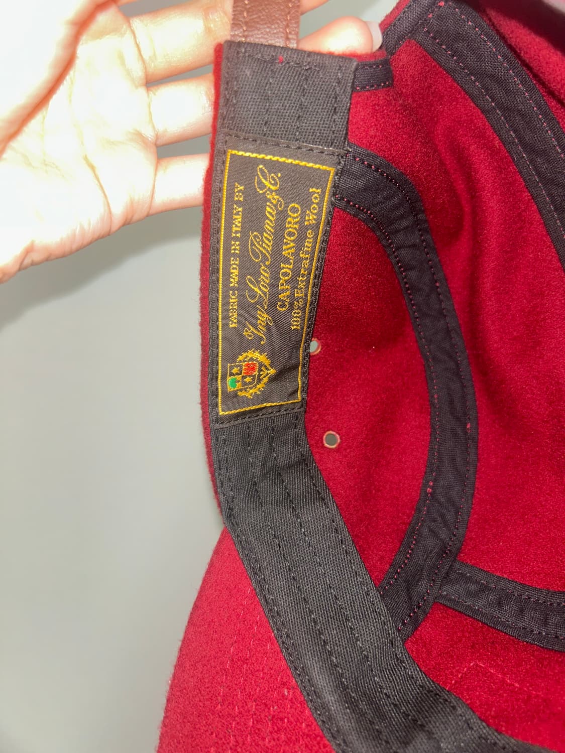 슈프림 울 캠프캡 레드 21FW 상품이미지4