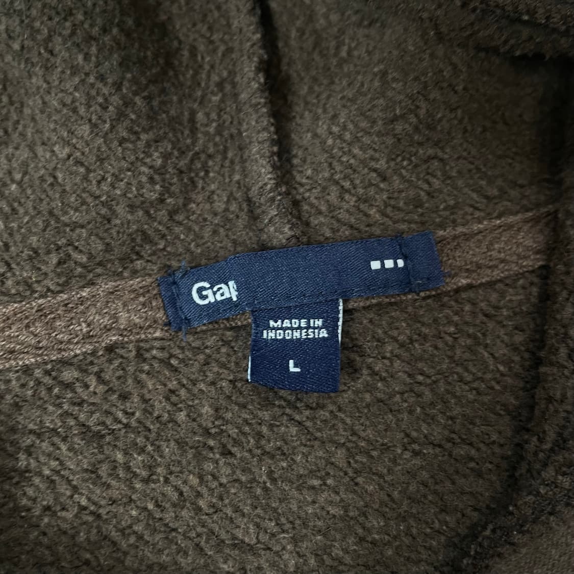 갭 Gap 스펠 로고 후드집업 브라운 상품이미지3