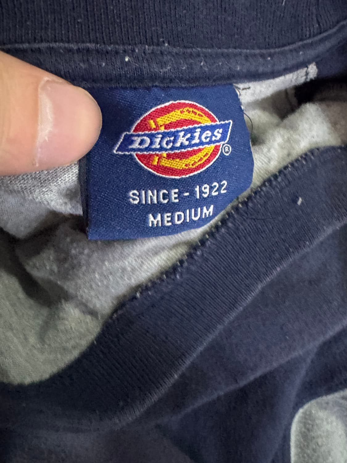 여성 디키즈 Dickies 올드스쿨 나그랑 반팔 티셔츠 네이비 M 상품이미지4