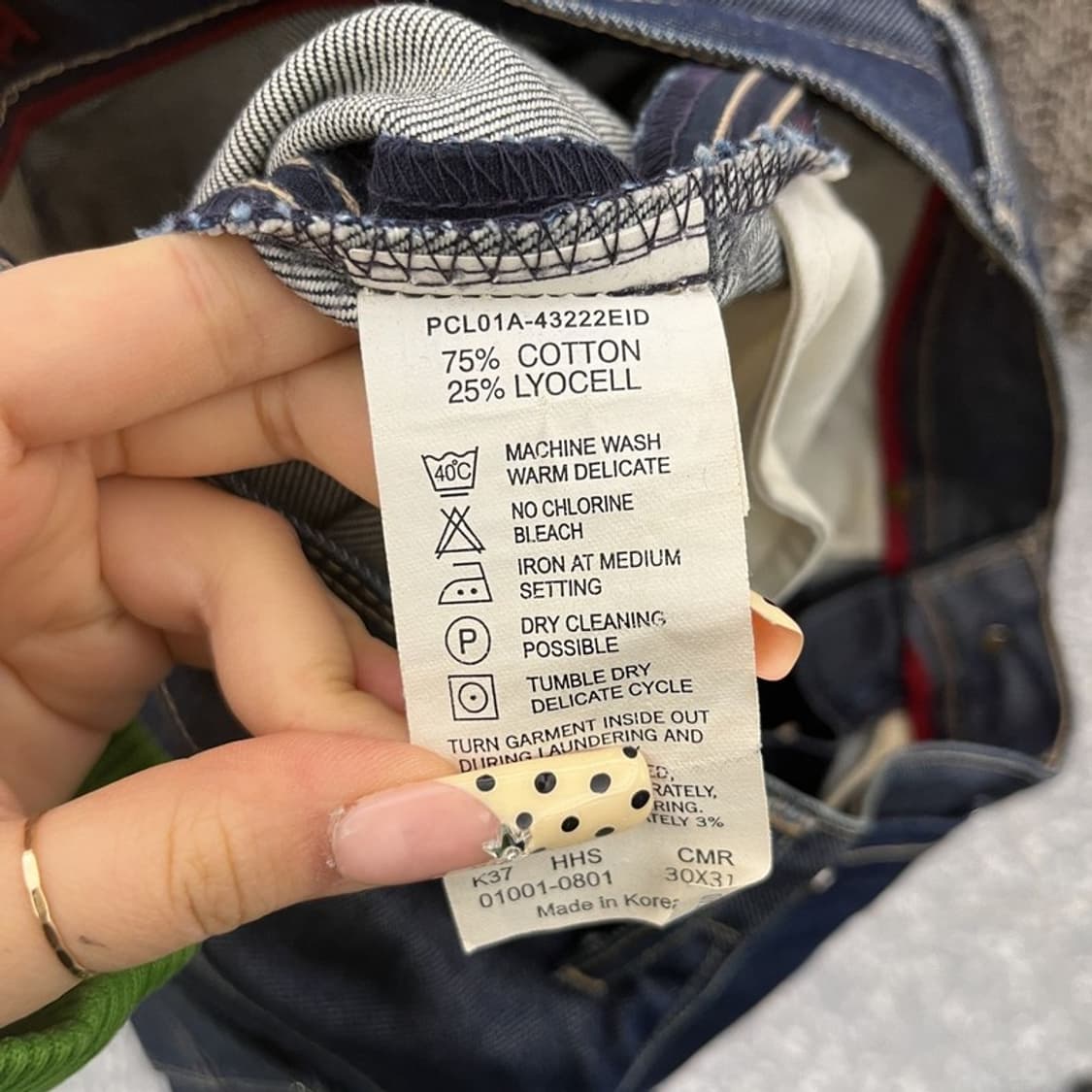 리바이스 엔지니어드진 모던 캐주얼 데님팬츠 31인치 C09885 상품이미지7