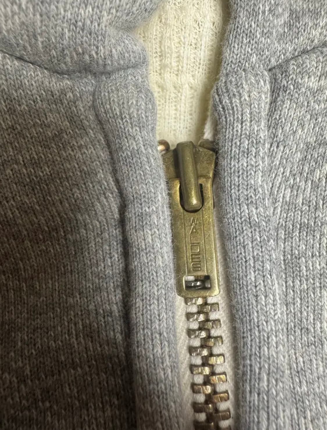 (4)24aw 아프레쎄 후드집업 그레이 상품이미지5