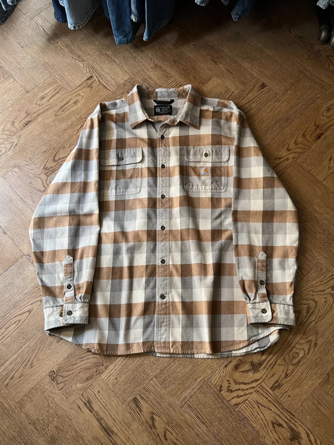 [2XL]칼하트 USA 2포켓 버팔로 체크 플란넬 워크 셔츠 상품이미지1