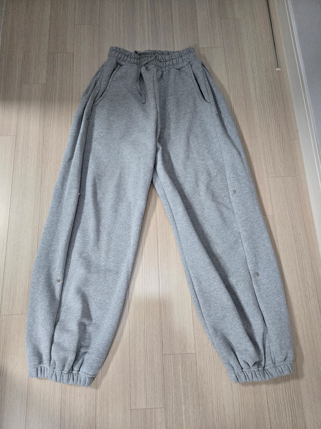 mjd 사이드 스냅 와이드 스웨트 팬츠 L 사이즈 상품이미지3