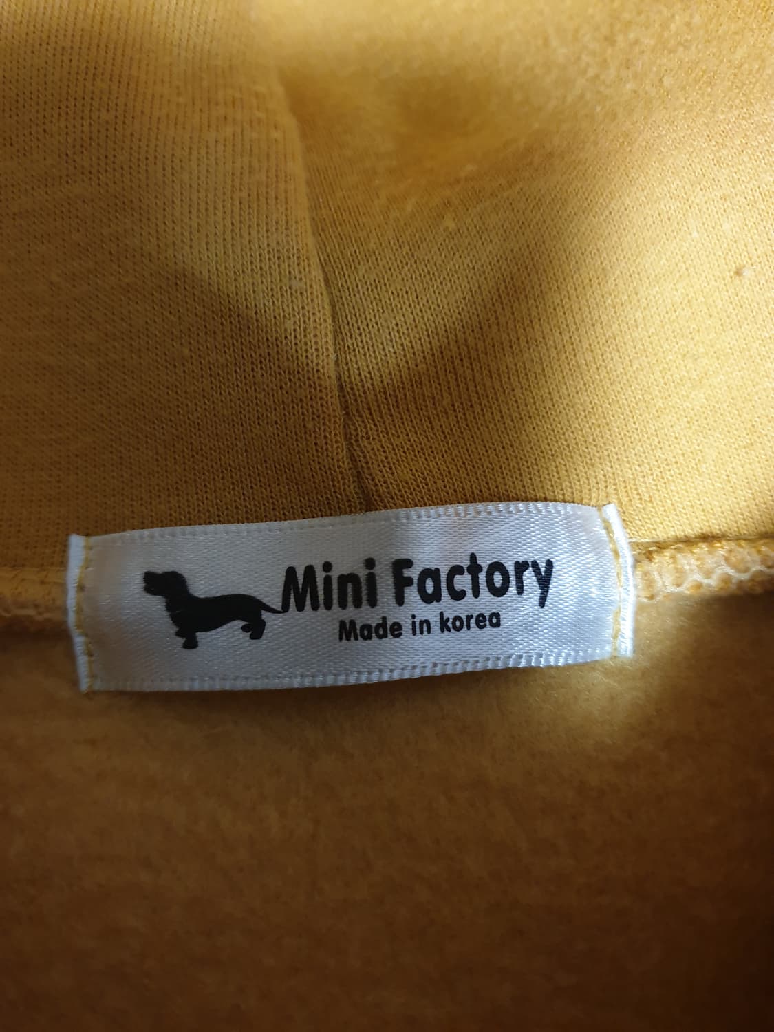 미니팩토리 삼선 기모 후드티 옐로우 (F) 상품이미지2