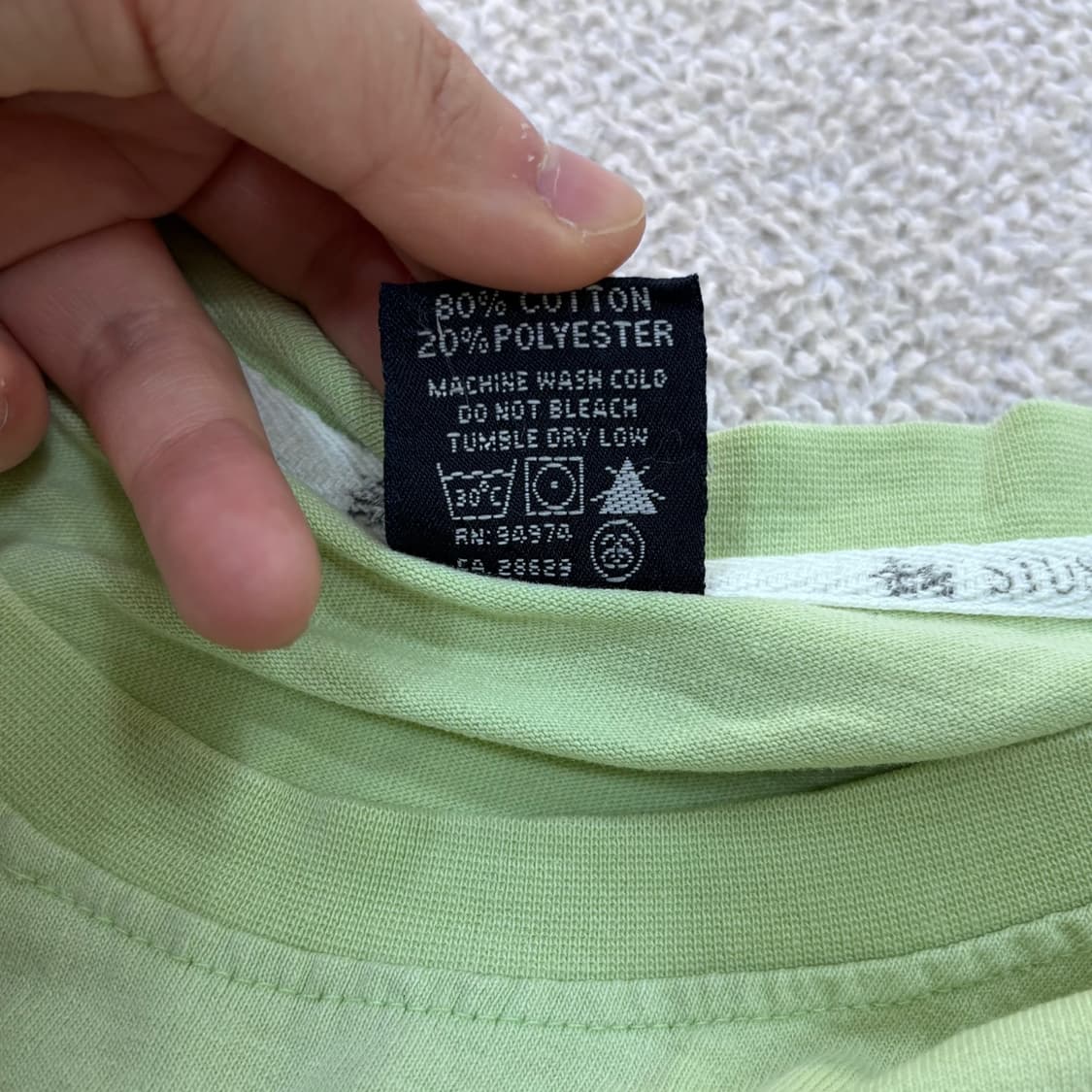 실측확인 빈티지 로고 반팔 티셔츠 0410E 상품이미지4