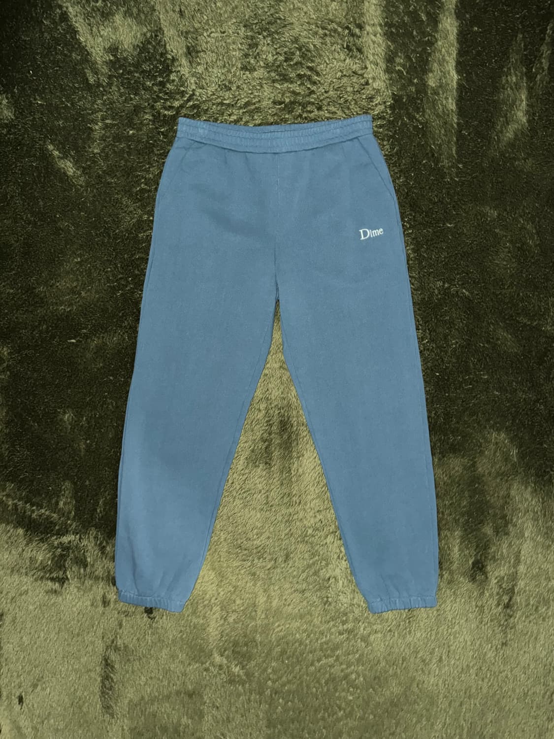 [L] DIME 다임 엠브로이더리 로고 스웻 팬츠 틸 그린 상품이미지1