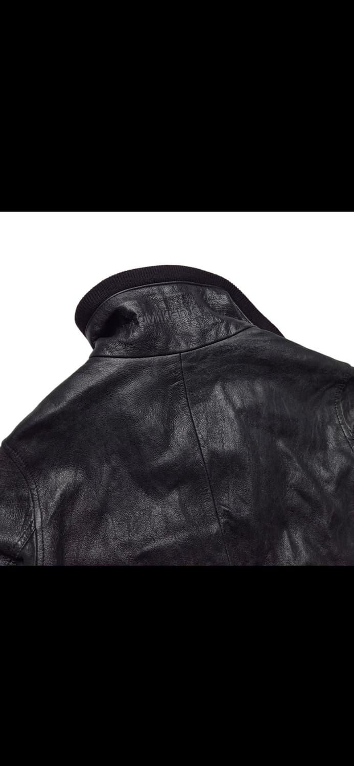 캘빈클라인 소가죽 하이넥 레더 가죽 카코트 (유스,머듈) 상품이미지7