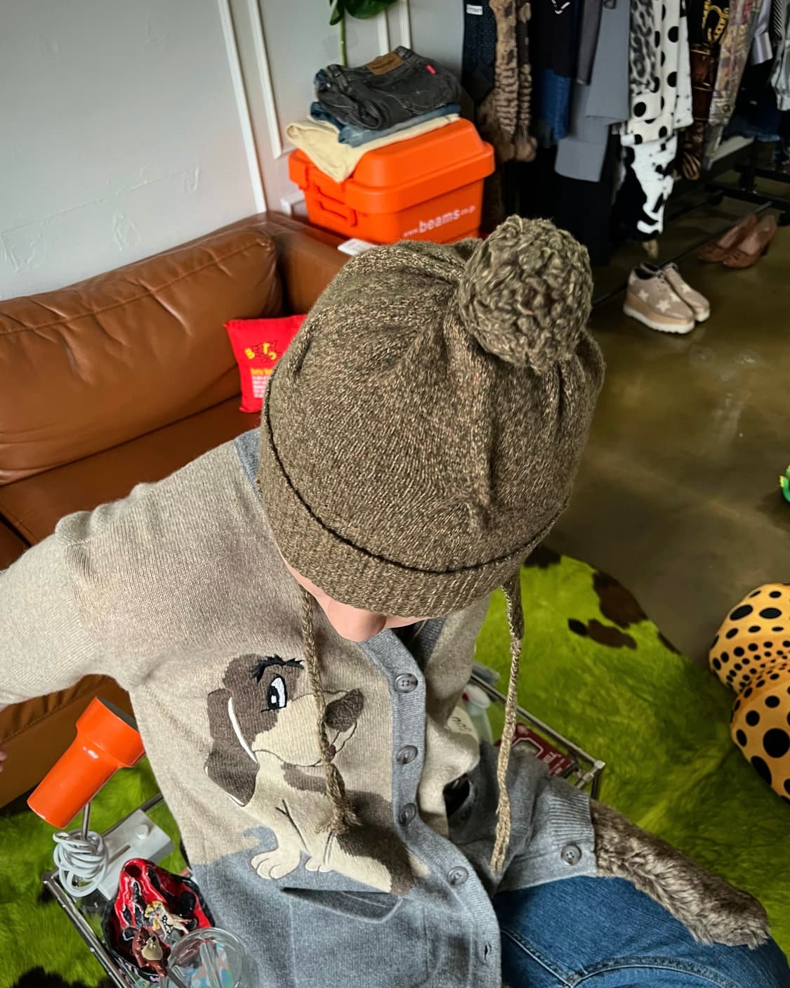 Ray Cassin レイカズン Ear-Muff Wool Beanie 상품이미지3