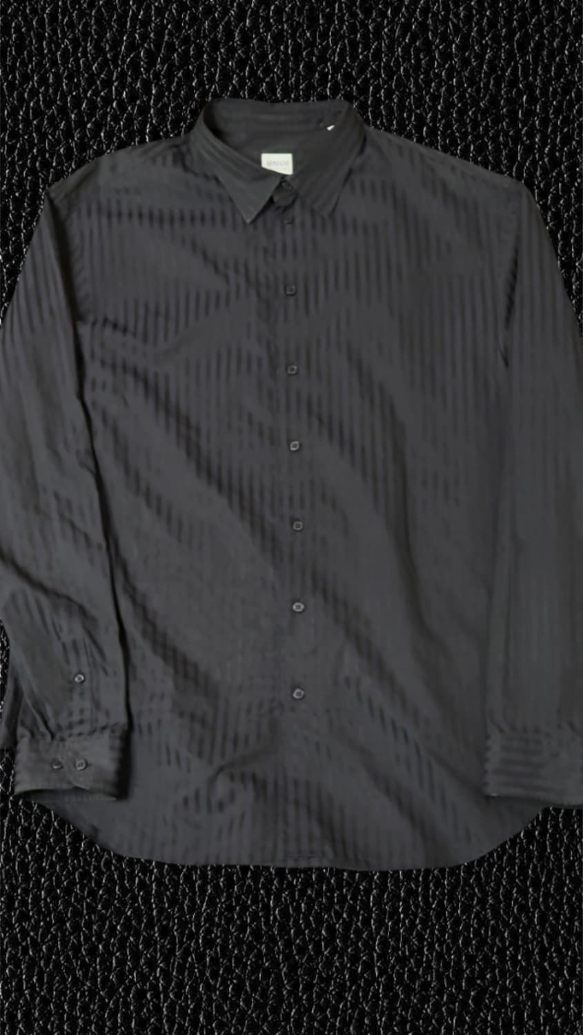 ARMANI COLLEZIONi Black Stripe Shirt 상품이미지2