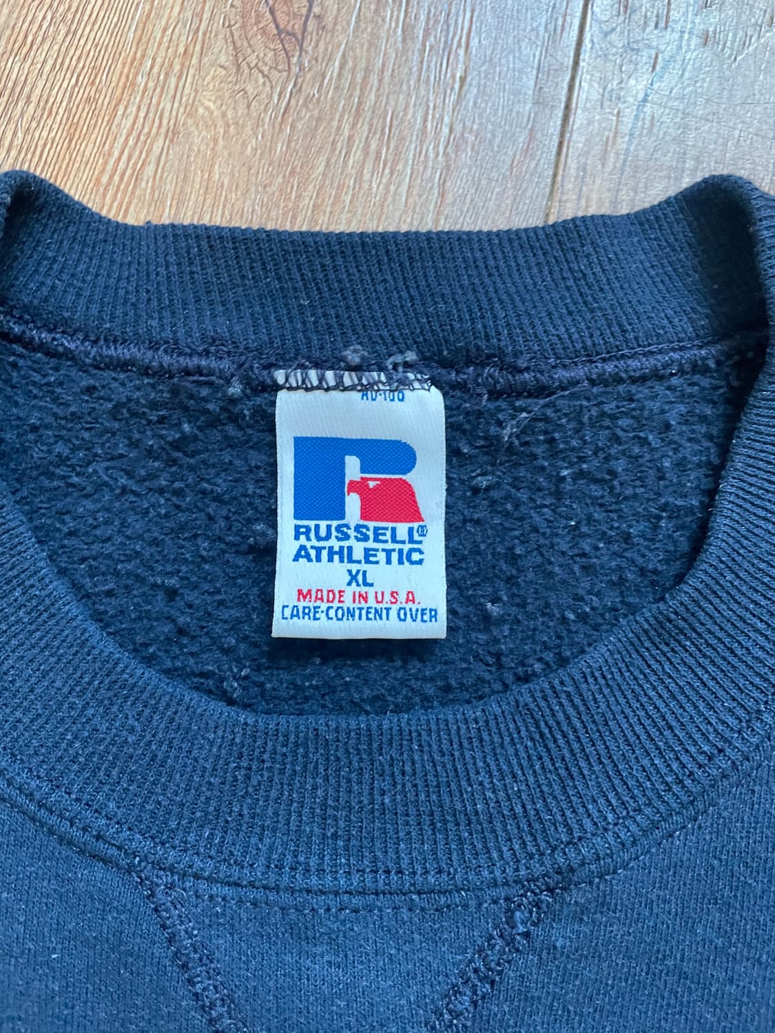 90s 러셀 애슬레틱 스웻셔츠 네이비 XL 미제🇺🇸 상품이미지5