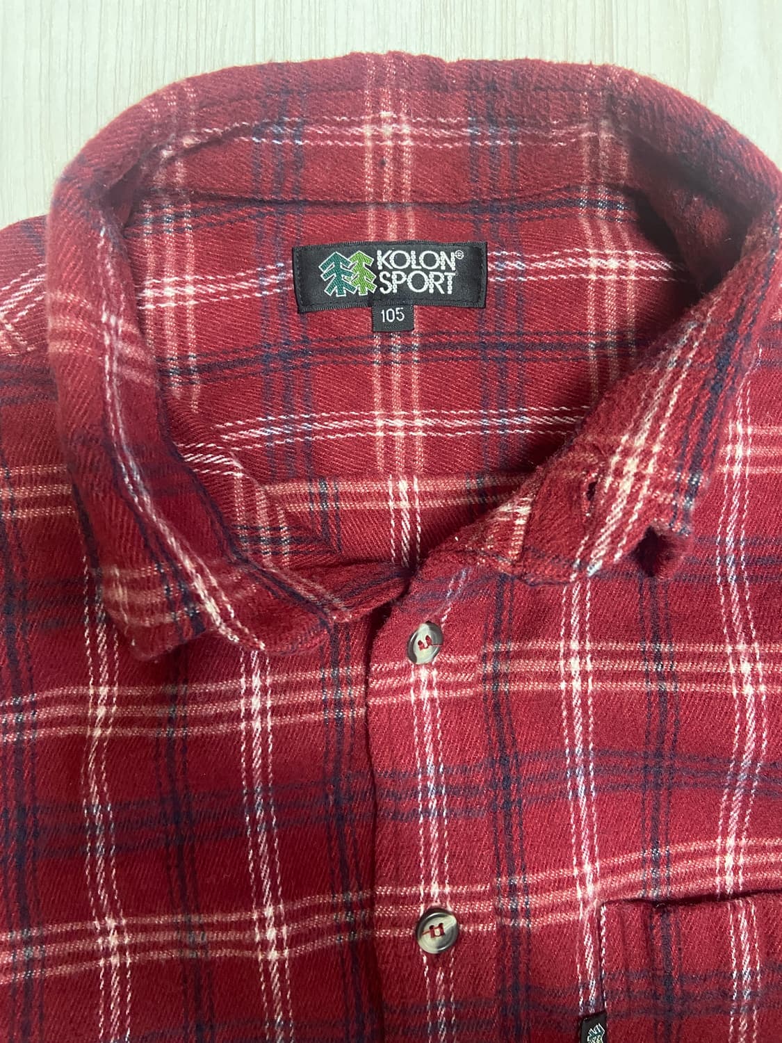 코오롱 스포츠 울 혼방 플란넬셔츠 상품이미지3