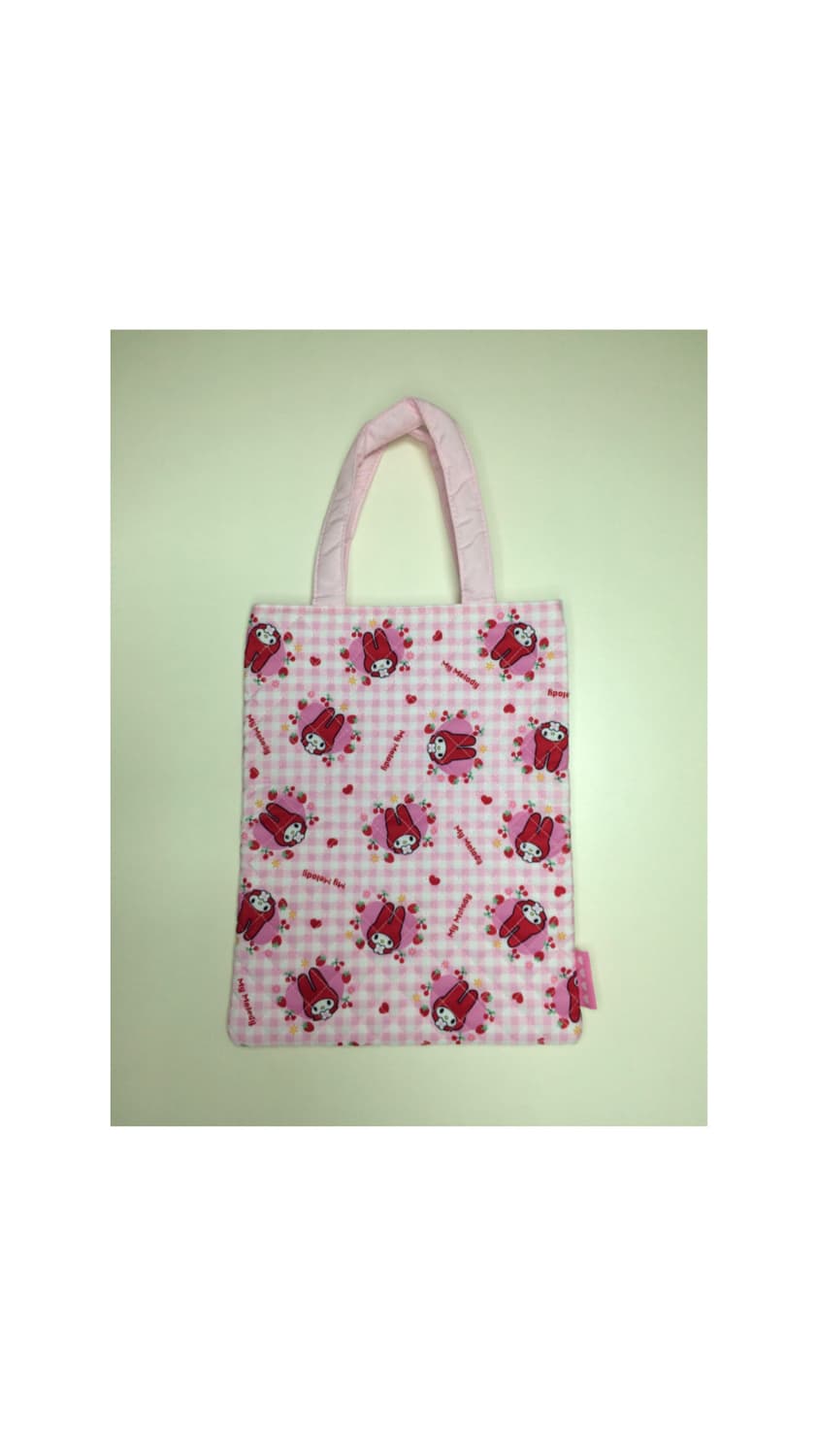 모두의 퀼트 마이멜로디 프린팅 핑크 미니 토트백 상품이미지3