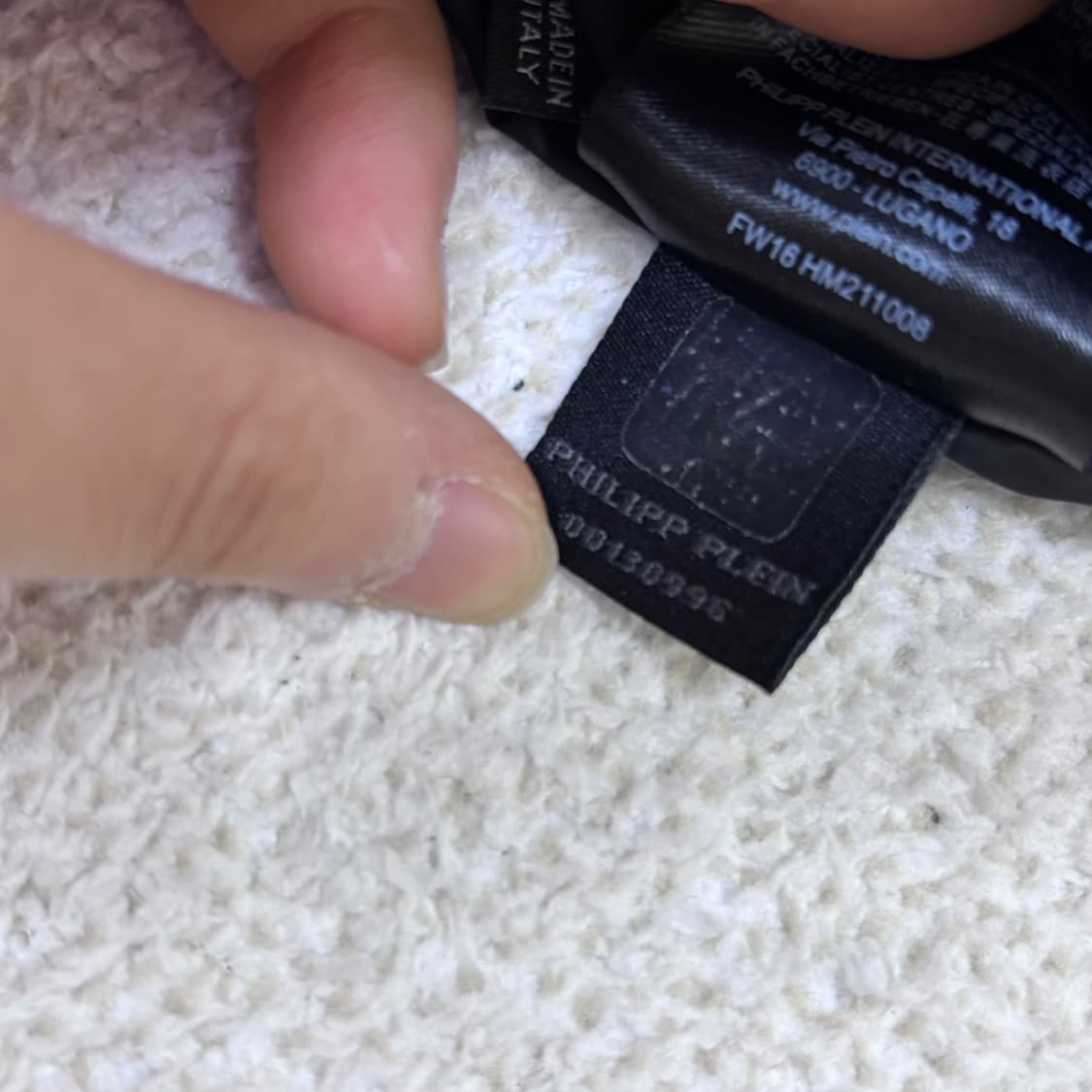 XL 필립플레인 남성 가죽 봄버 재킷 0319E 상품이미지5