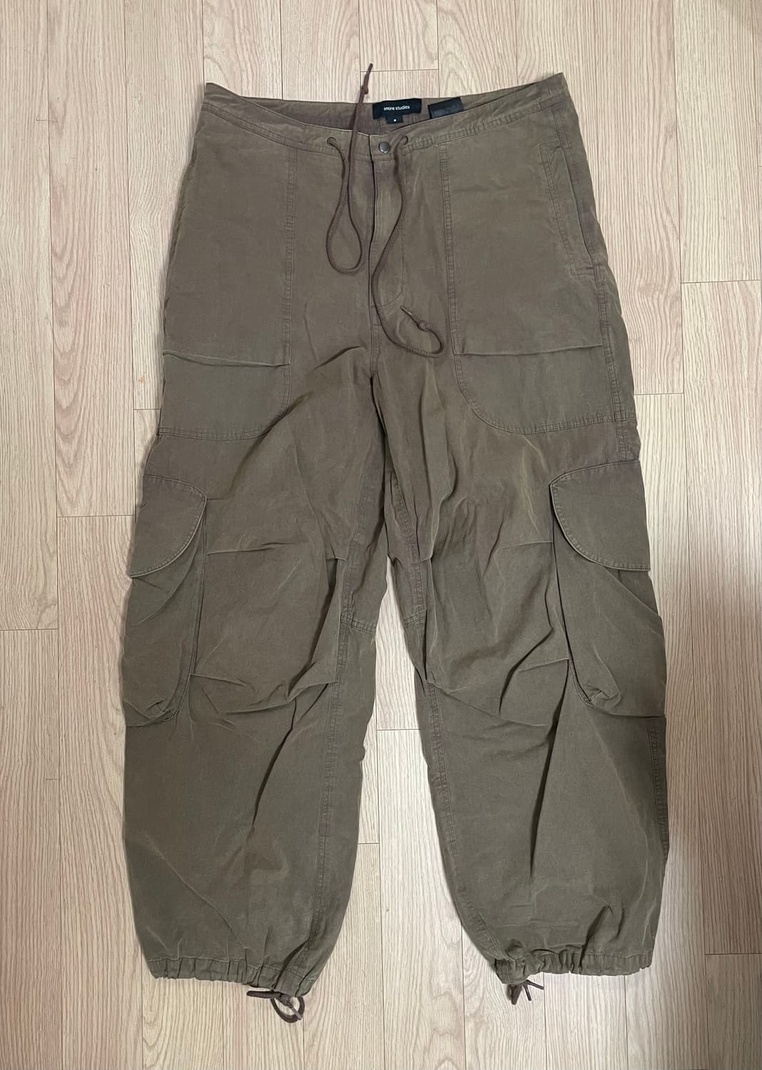 엔타이어스튜디오 브라운 코튼 카고 팬츠 M 상품이미지1