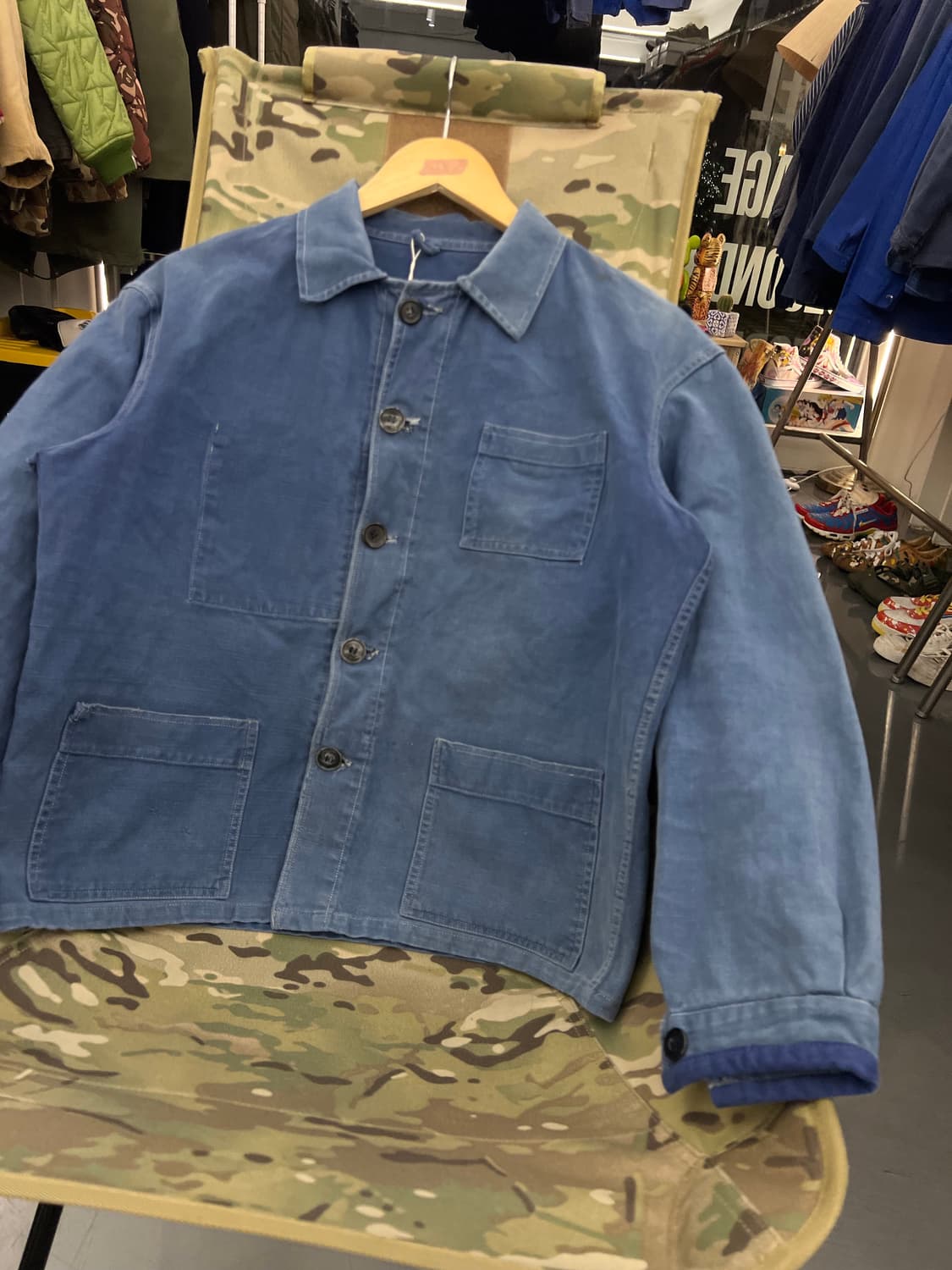 OLD VINTAGE HARD FADED FRENCH 빈티지프렌치워크자켓 상품이미지6