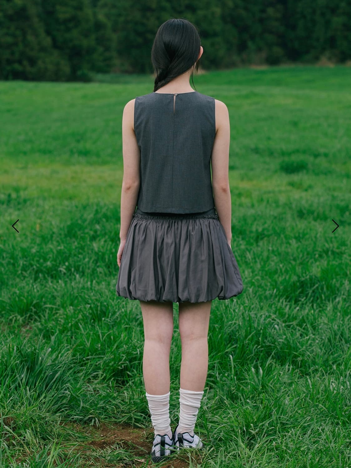 오헤시오 벌룬 미디 스커트 상품이미지3