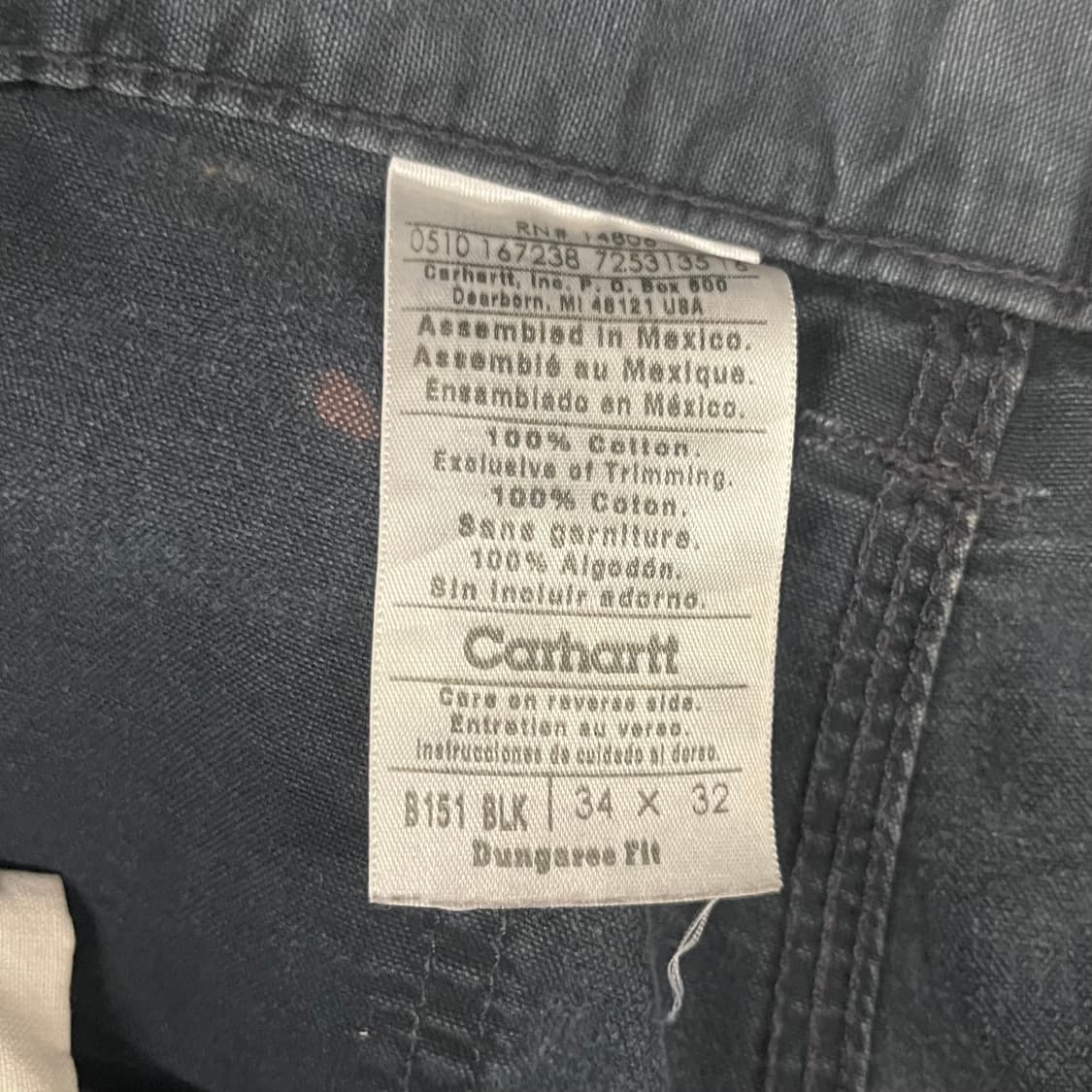 Carhartt 덕 카펜터 워크 팬츠 (34“) 상품이미지5