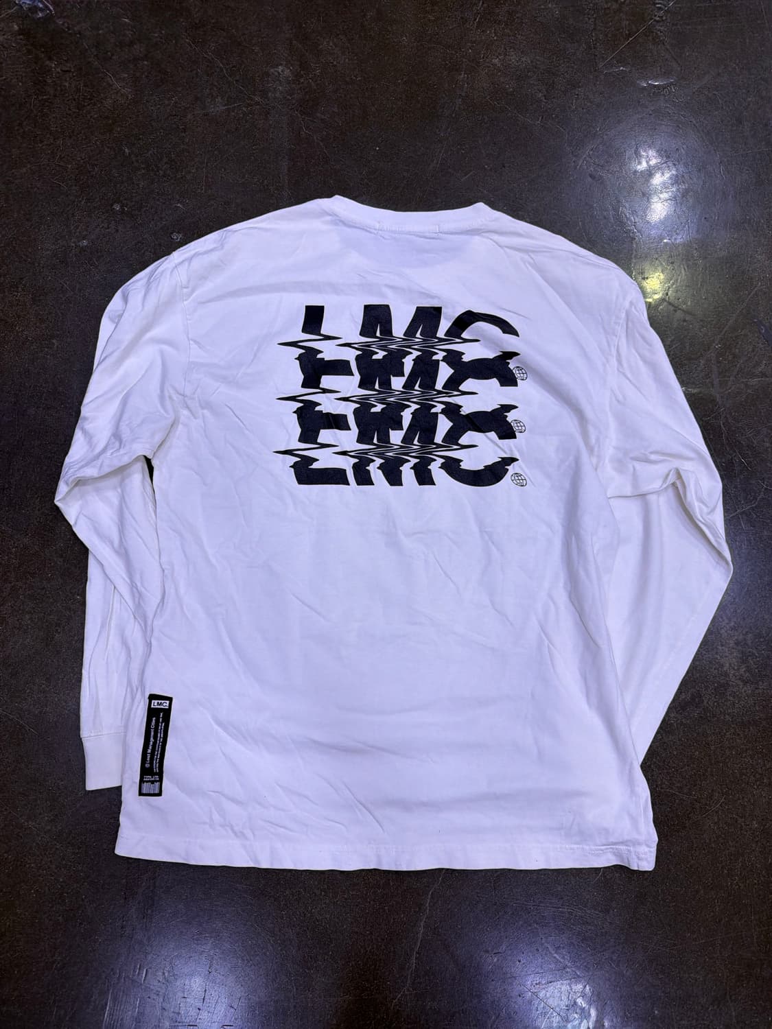 LMC 노이즈 로고 긴팔티 맨투맨 티셔츠 L 상품이미지3