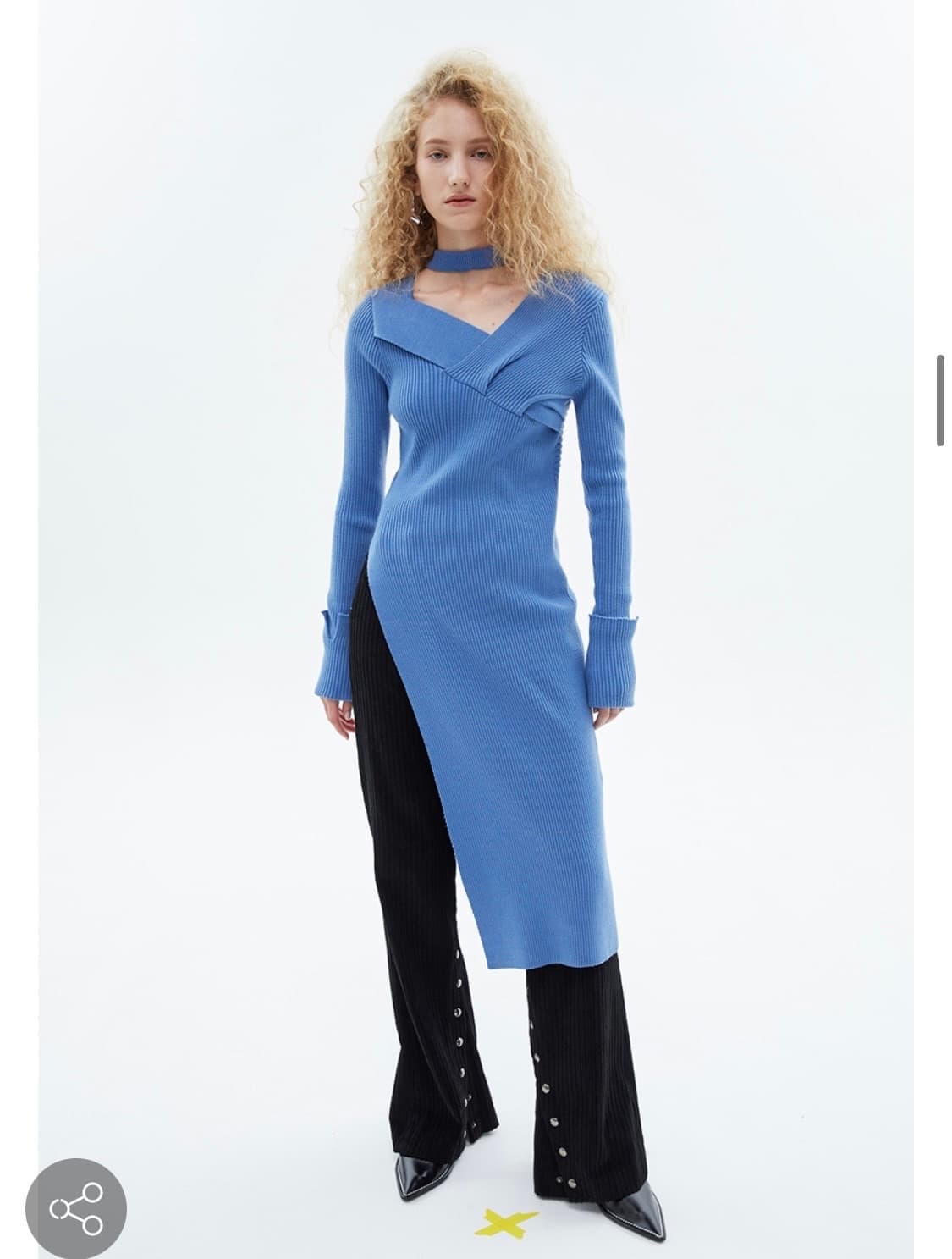 앤더슨 벨 데이지 레이어드 롱 니트 탑 xs 상품이미지1