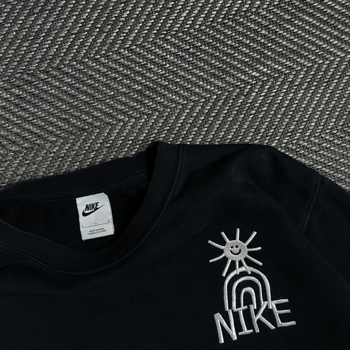 나이키 빅로고 스웻 맨투맨 블랙y 4834 상품이미지6