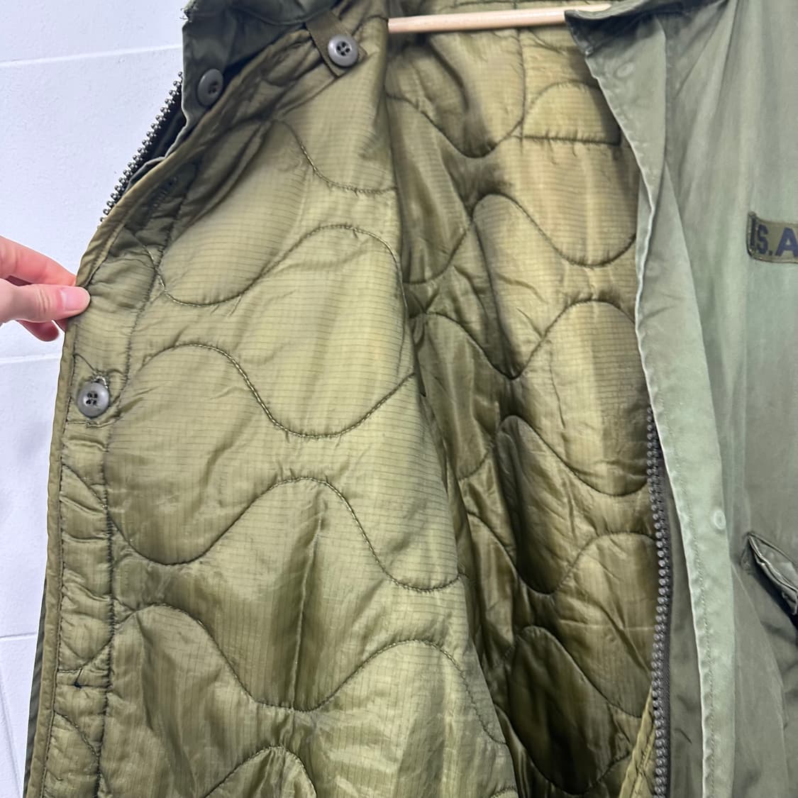 U.S ARMY M65 오리지널 피쉬테일 개파카 야상 상품이미지8