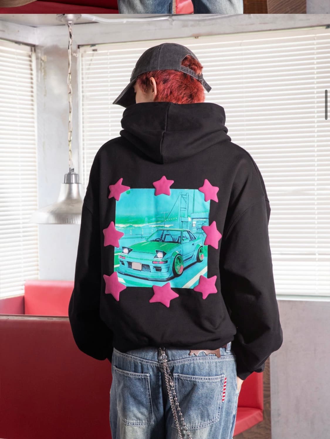 글랙 이타샤 풀오버 후디 블랙 상품이미지3