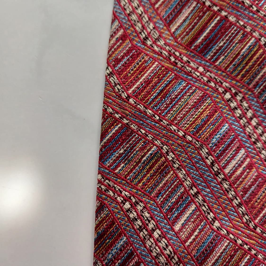 미쏘니 실크 멀티 스트라이프 자카드 넥타이 9.4cm A등급 A18439 상품이미지6