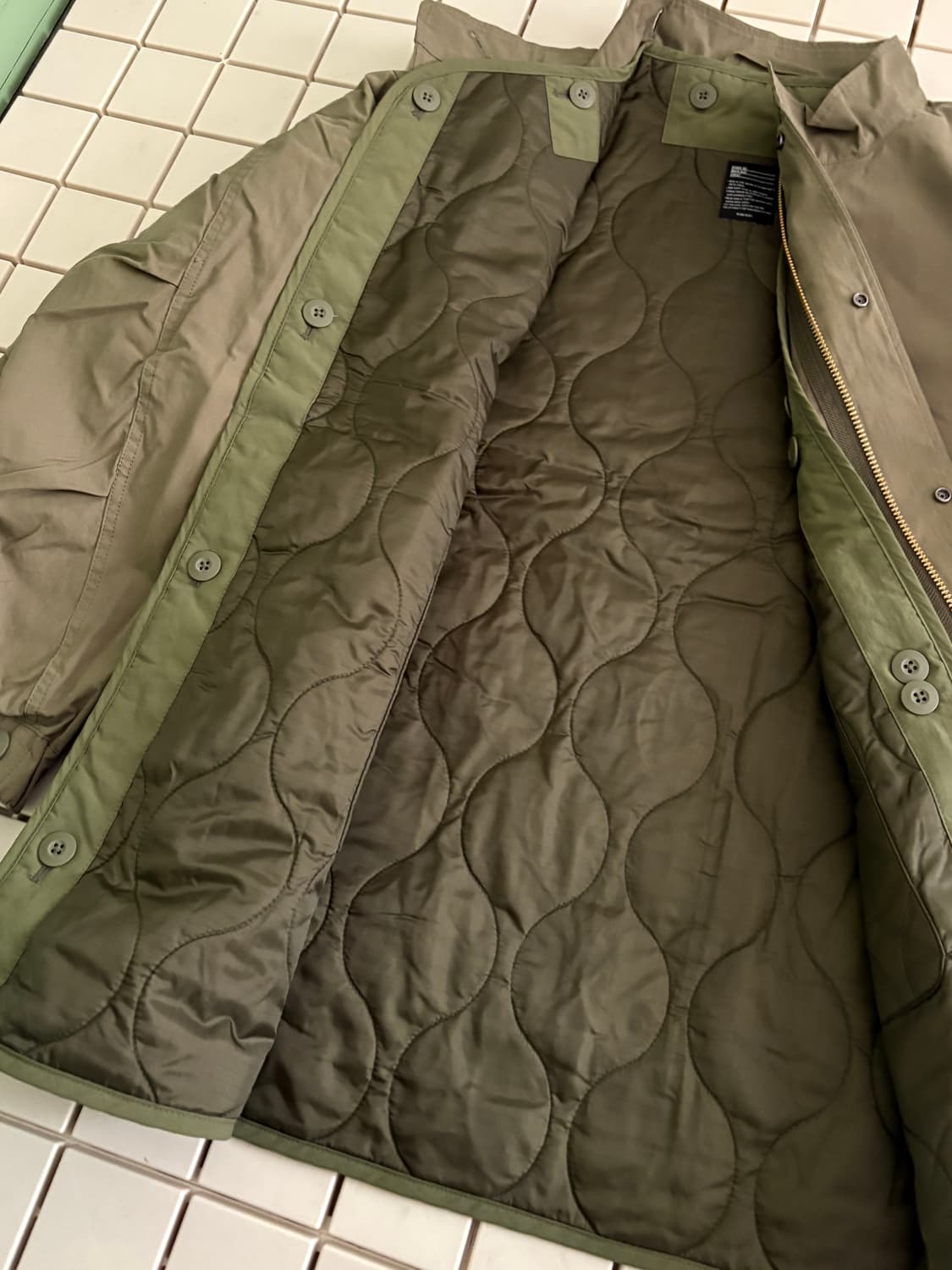 (내피포함) 3-way short coat 쇼트모즈코트 야상 상품이미지8