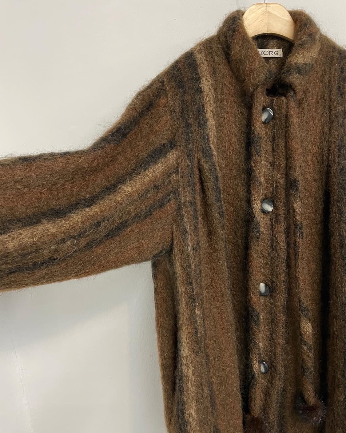 80s 빈티지 모헤어 코트 상품이미지7